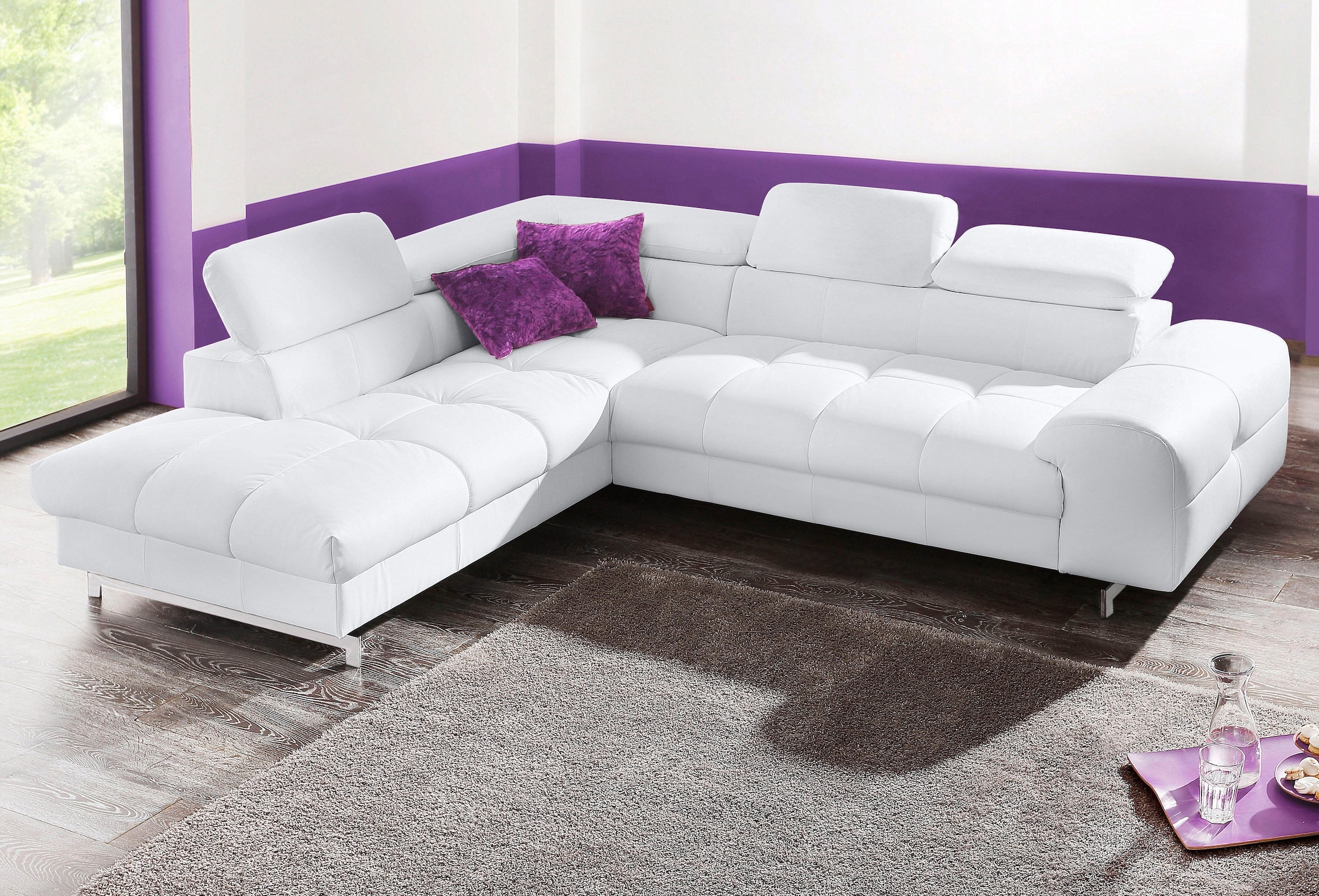 COTTA Polstergarnitur »Chef L-Form«, (Set), Set bestehend aus: Ecksofa mit günstig online kaufen