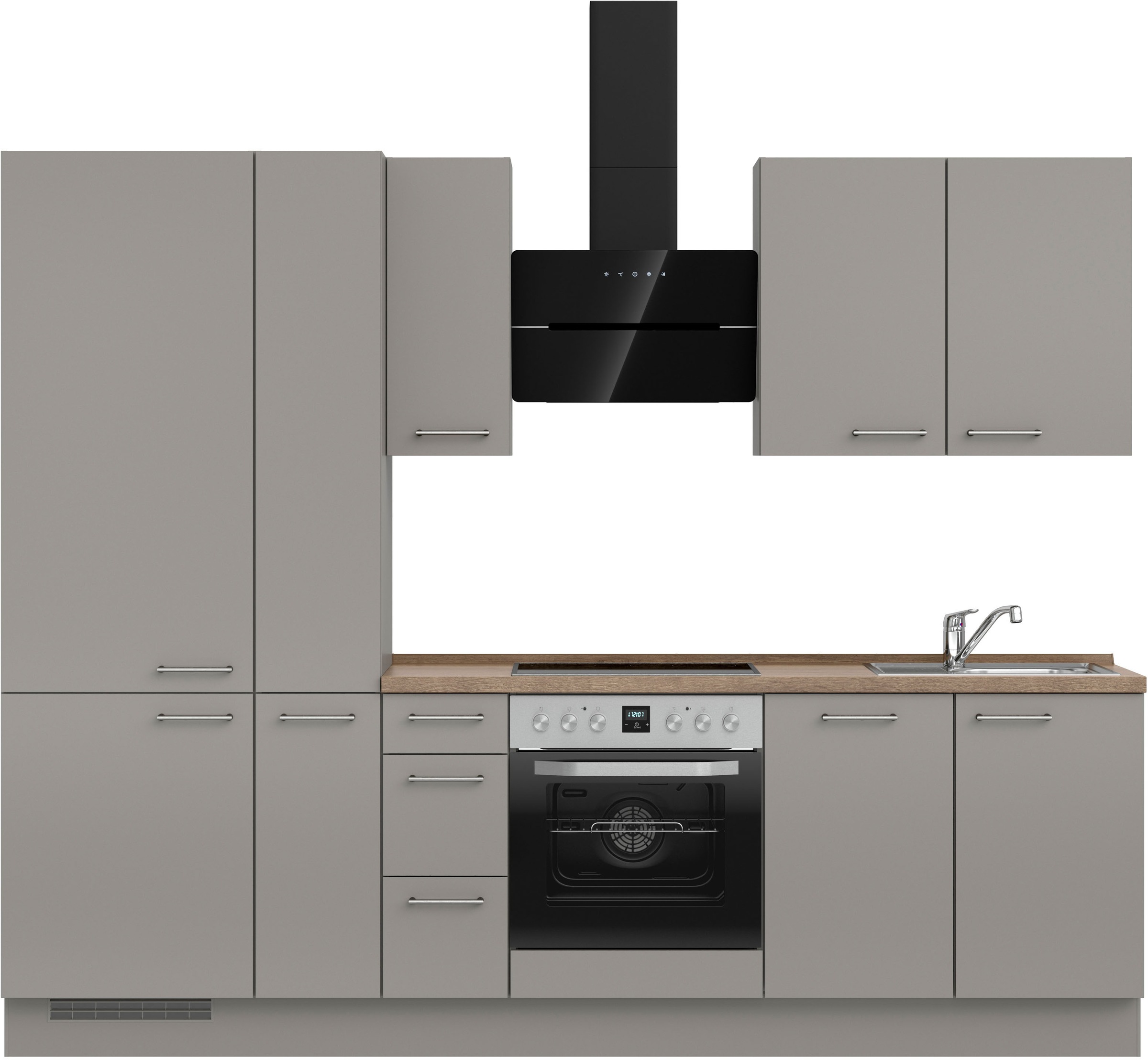 nobilia® Küchenzeile »"Laser II", Ausrichtung wählbar, Breite 270 cm« vormo günstig online kaufen