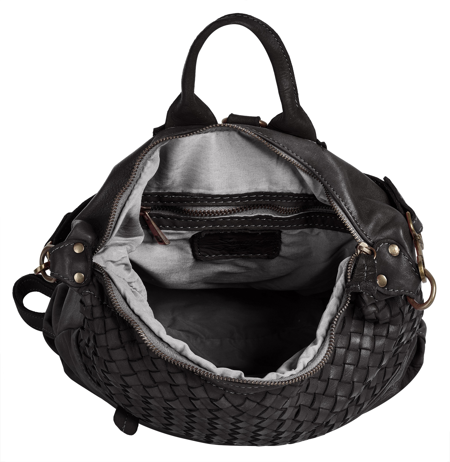 Samantha Look Cityrucksack, echt Leder, Made in Italy