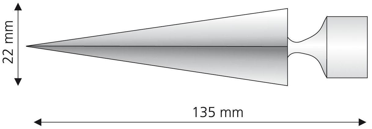 Liedeco Gardinenstangen-Endstück »Herkules«, (Set, 2 St.), für Gardinenstangen Ø 16 mm