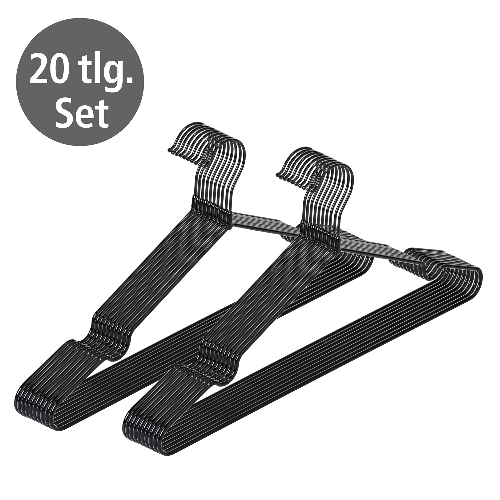 WENKO Kleiderbügel »Modell Sascha« rutschfeste Beschichtung, schmales Design