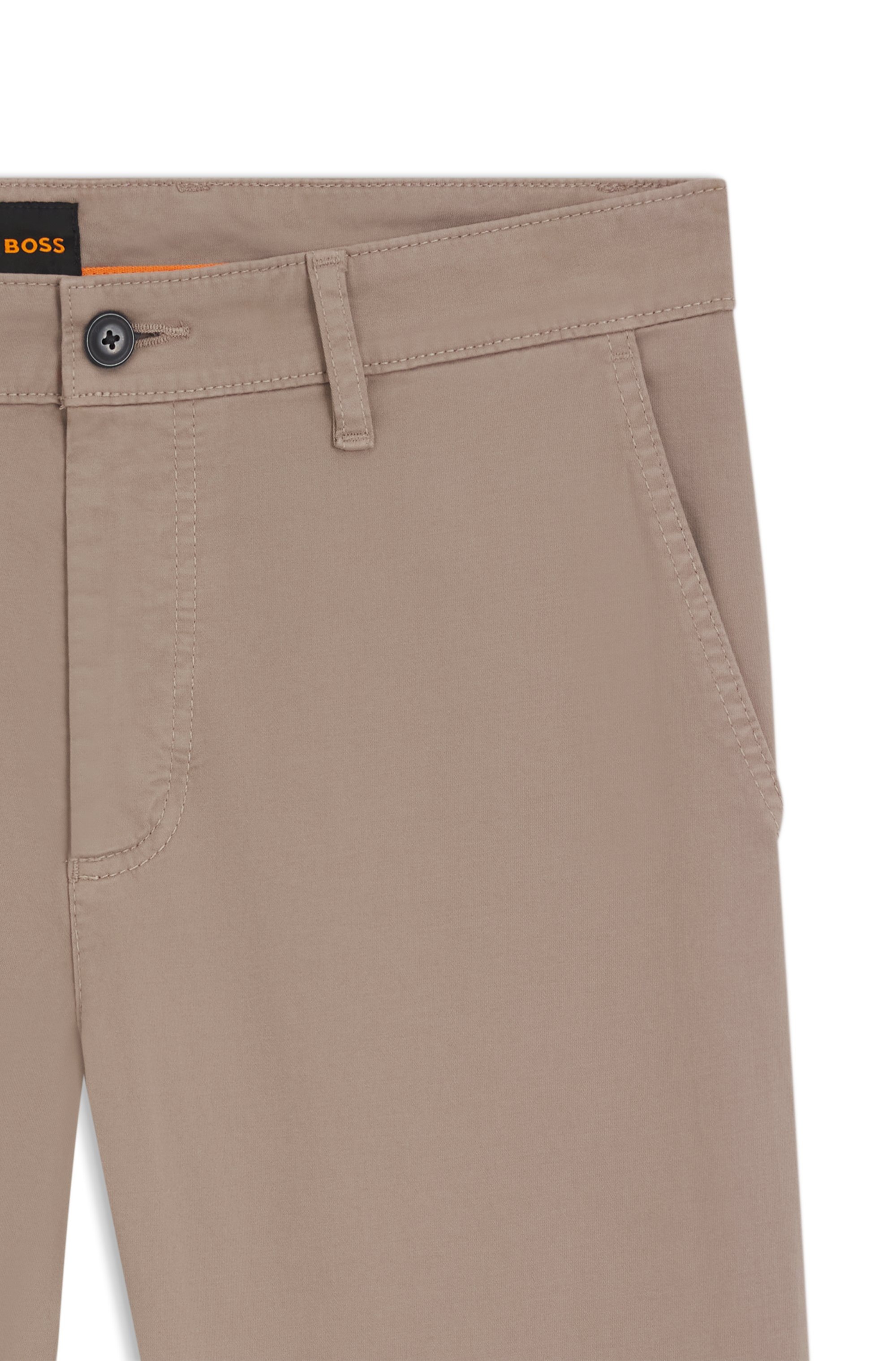 BOSS ORANGE Chinohose »Tapered-fit«  Aus komfortabler Stretch-Baumwolle und mit BOSS Logo hinten