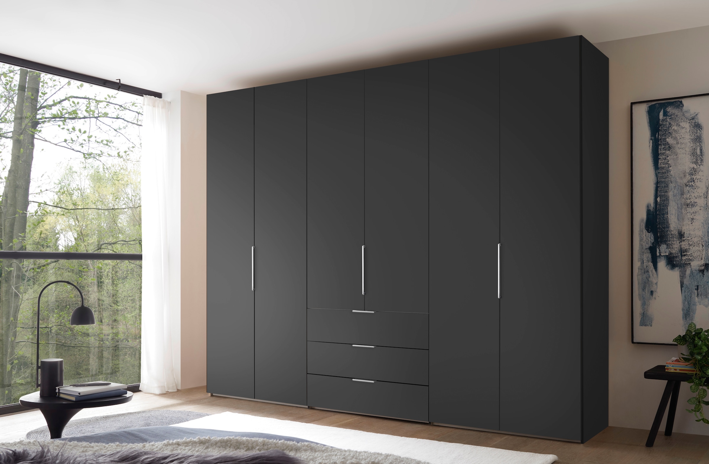 STAUD Drehtürenschrank »Extenso, edles Design in hochwertiger Qualität, Made in Germany« mit 3 Frontschubkästen