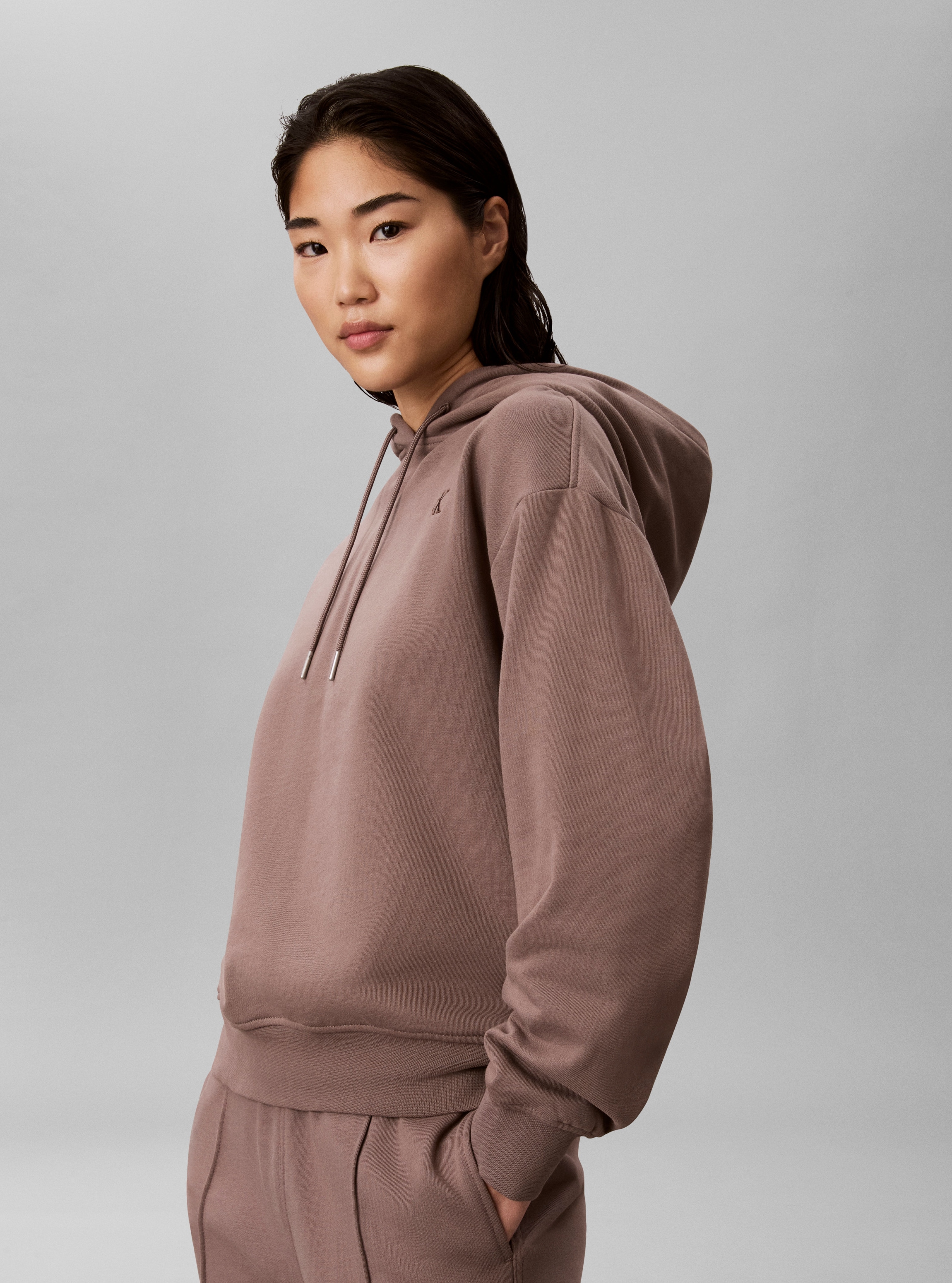Calvin Klein Kapuzensweatshirt »MONOGRAM RELAXED FRENCH TERRY«, Relaxed fit mit Kapuze
