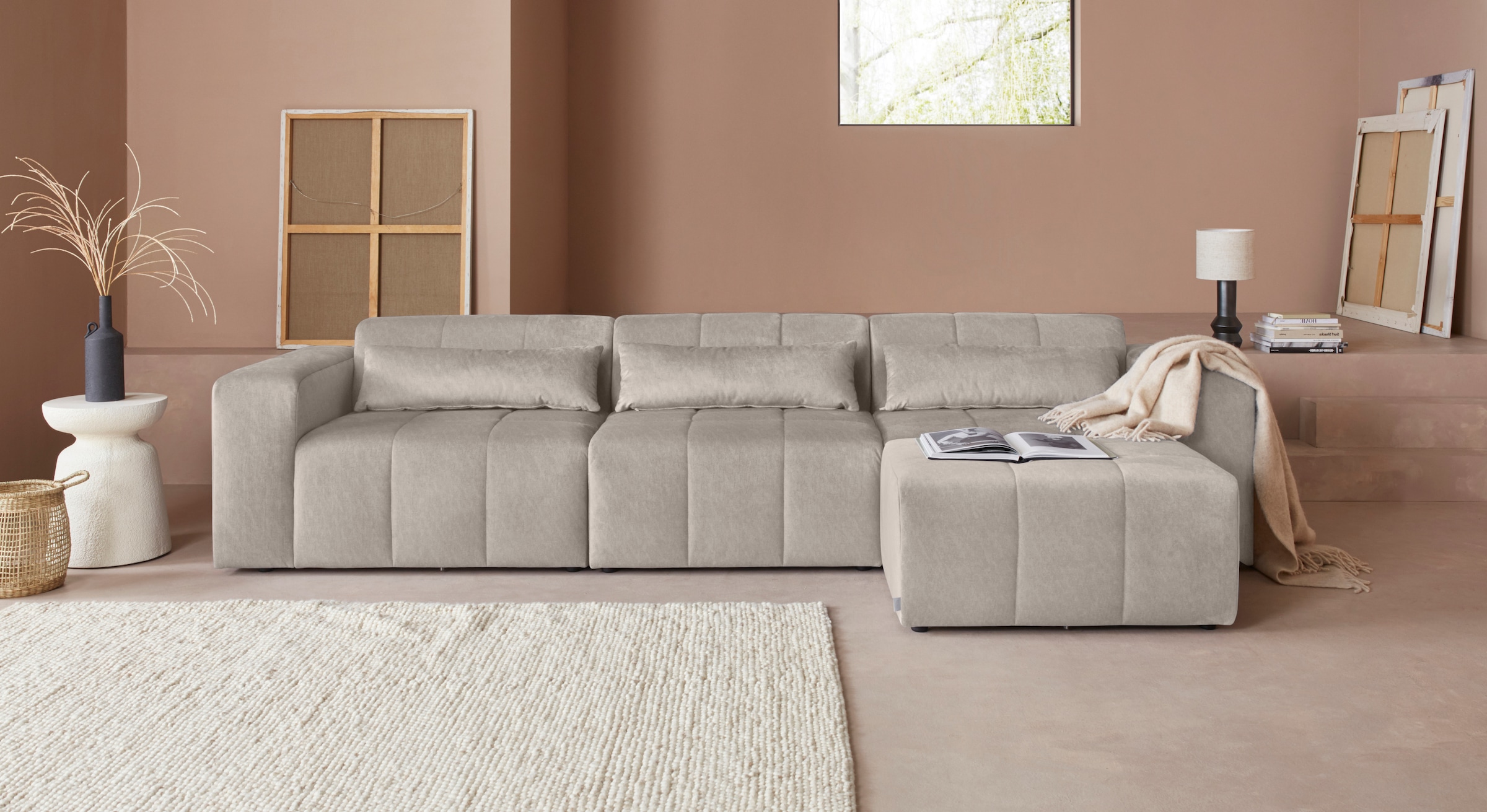 LeGer Home by Lena Gercke Ecksofa "Maileen L-Form", Modulsofa, bestehend au günstig online kaufen