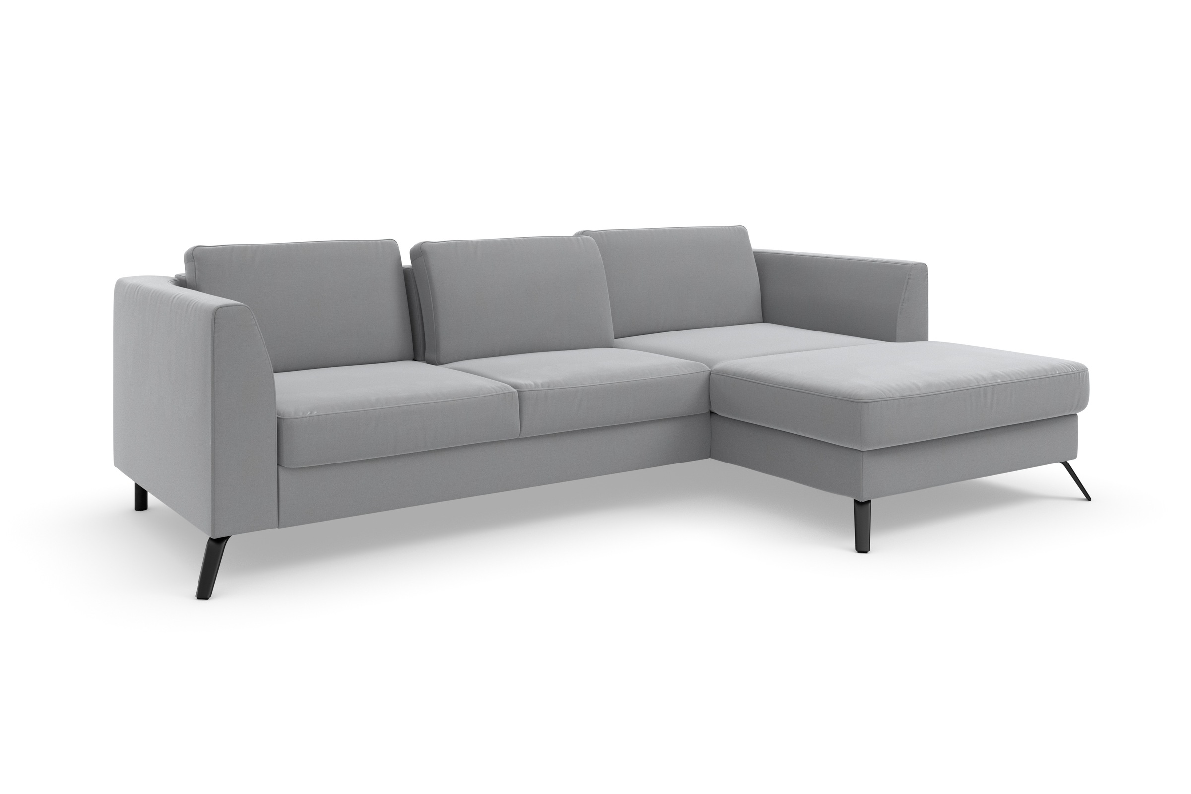 sit&more Ecksofa »Olsen L-Form«, inklusive Sitztiefenverstellung, wahlweise mit Bettfunktion, 15cm hoch