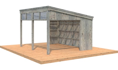 Palmako Holzpavillon »Nova«, mit Oberlicht, BxT: 432x376 cm, grau kaufen