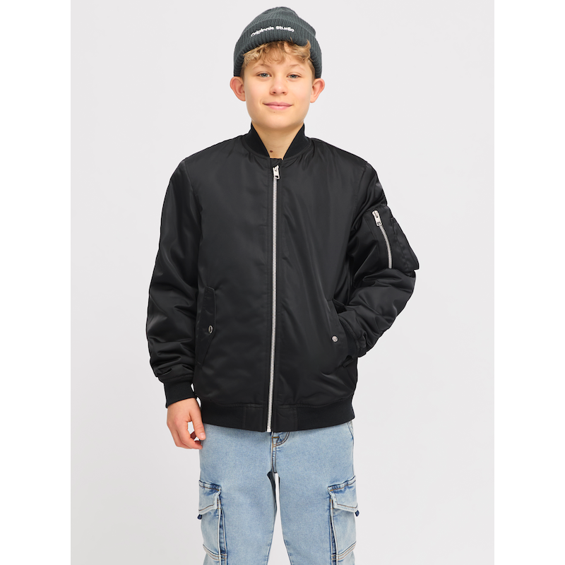 JACK & JONES JUNIOR Bomberjacke »JJOCEAN BOMBER JNR« ohne Kapuze Black 128 128 Bomberjacke von Jack & Jones Junior für Jungen