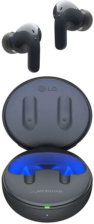 LG In-Ear-Kopfhörer »TONE Free DT60Q«, Bluetooth, Active Noise Cancelling (ANC)-Freisprechfunktion-LED Ladestandsanzeige-Sprachsteuerung-integrierte Steuerung für Anrufe und Musik