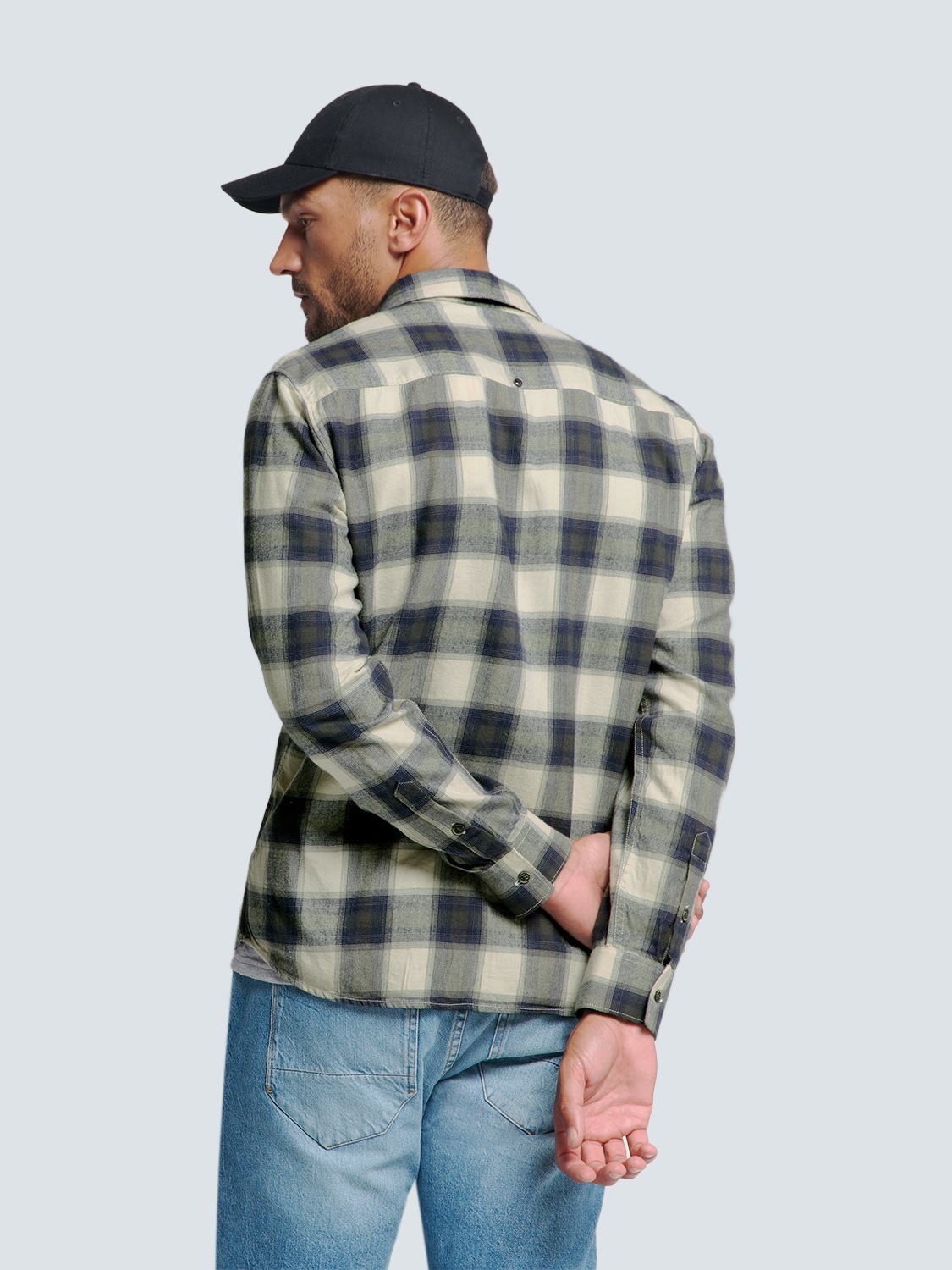 NO EXCESS Langarmhemd »No Excess Karhemd«