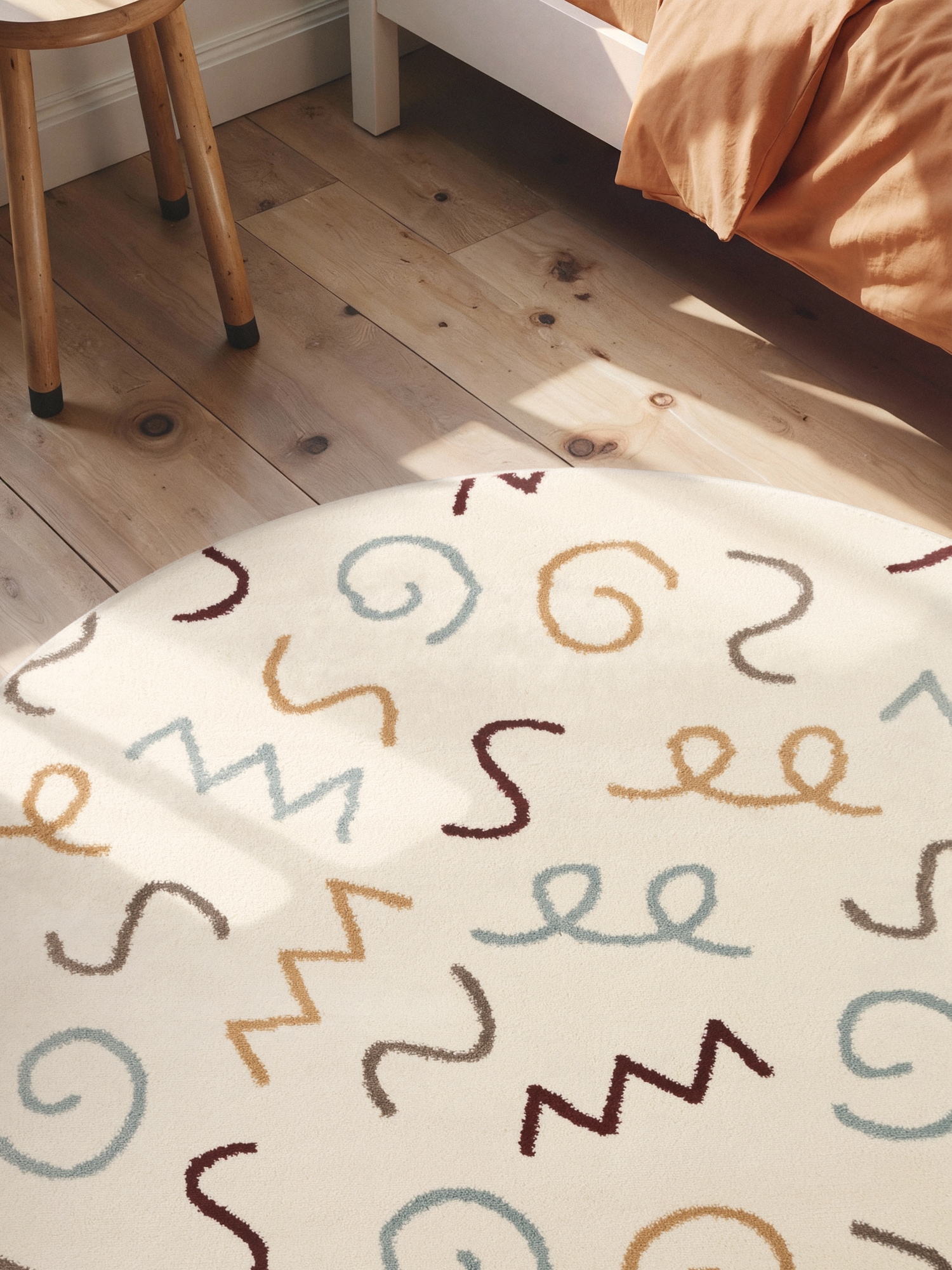 HANSE Home Kinderteppich »Fiete« rund 10 mm Höhe Pflegeleicht, Weich, Kinderzimmer, Spielteppich, Spielunterlage