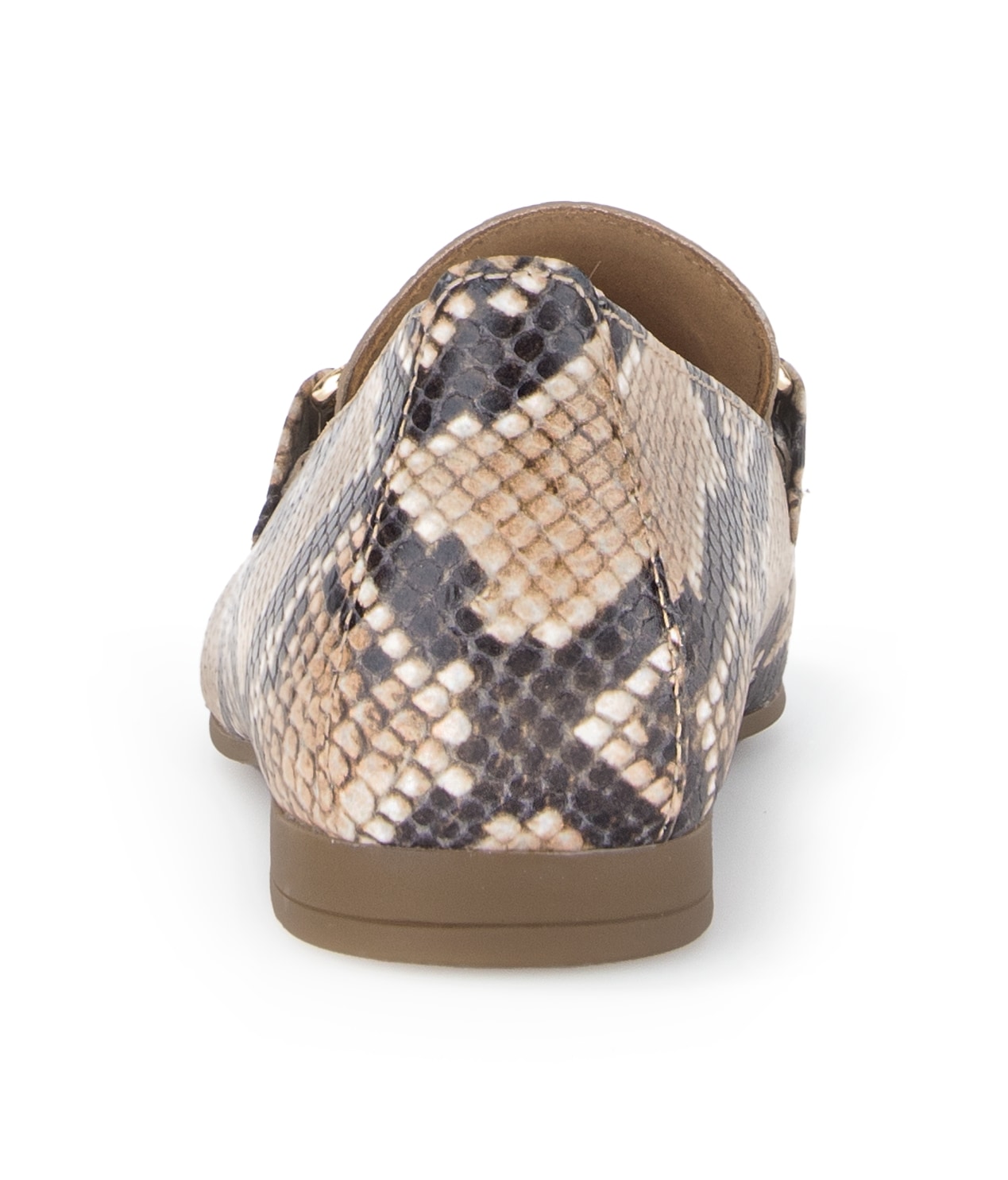 Gabor Slipper  Blockabsatz, Businessschuh mit goldfarbenem Schmuck-Zierriegel