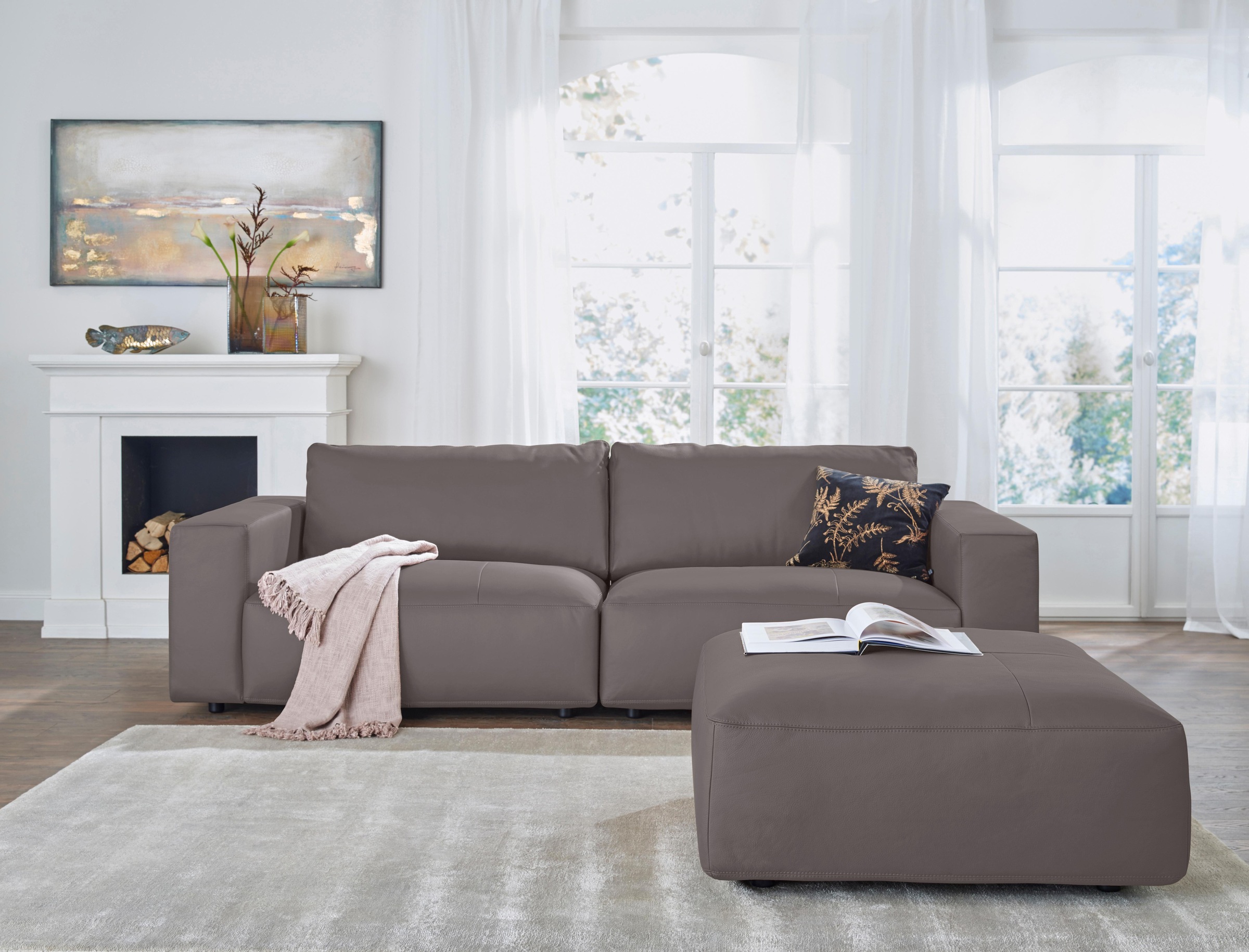 Musterring Big-Sofa »LUCIA«, in vielen Qualitäten und 4 unterschiedlichen Nähten, 3-Sitzer