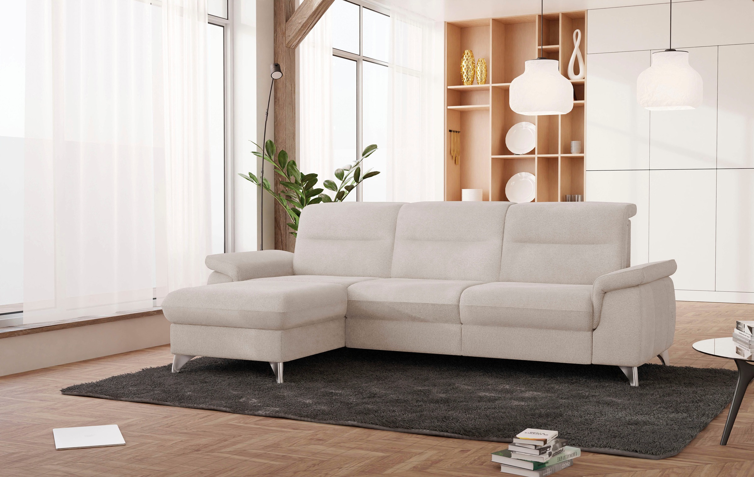 sit&more Ecksofa »Astoria L-Form«, wahlweise mit motorischer Relaxfunktion