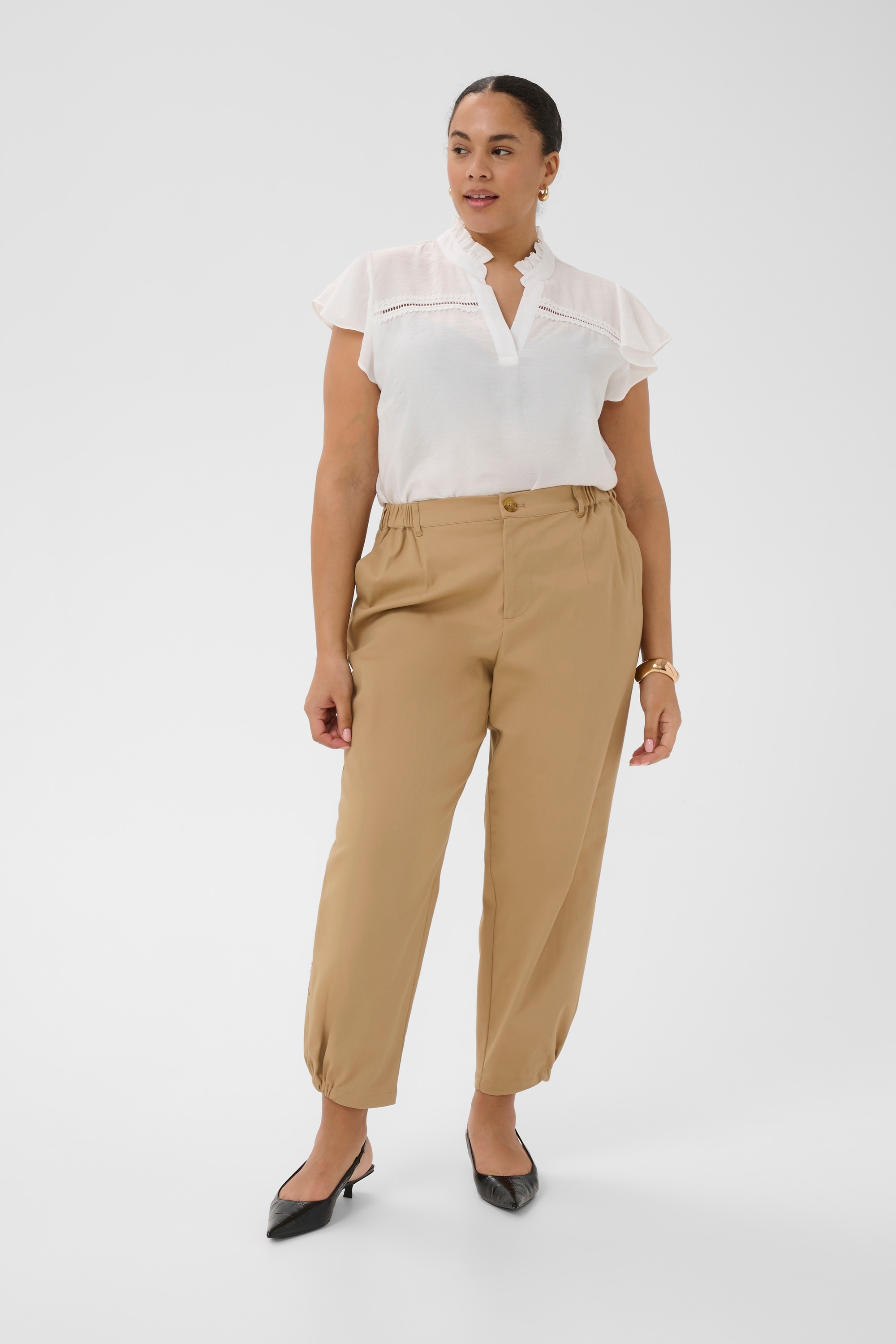 KAFFE Curve Stoffhose »Casual Hose KCvicky«