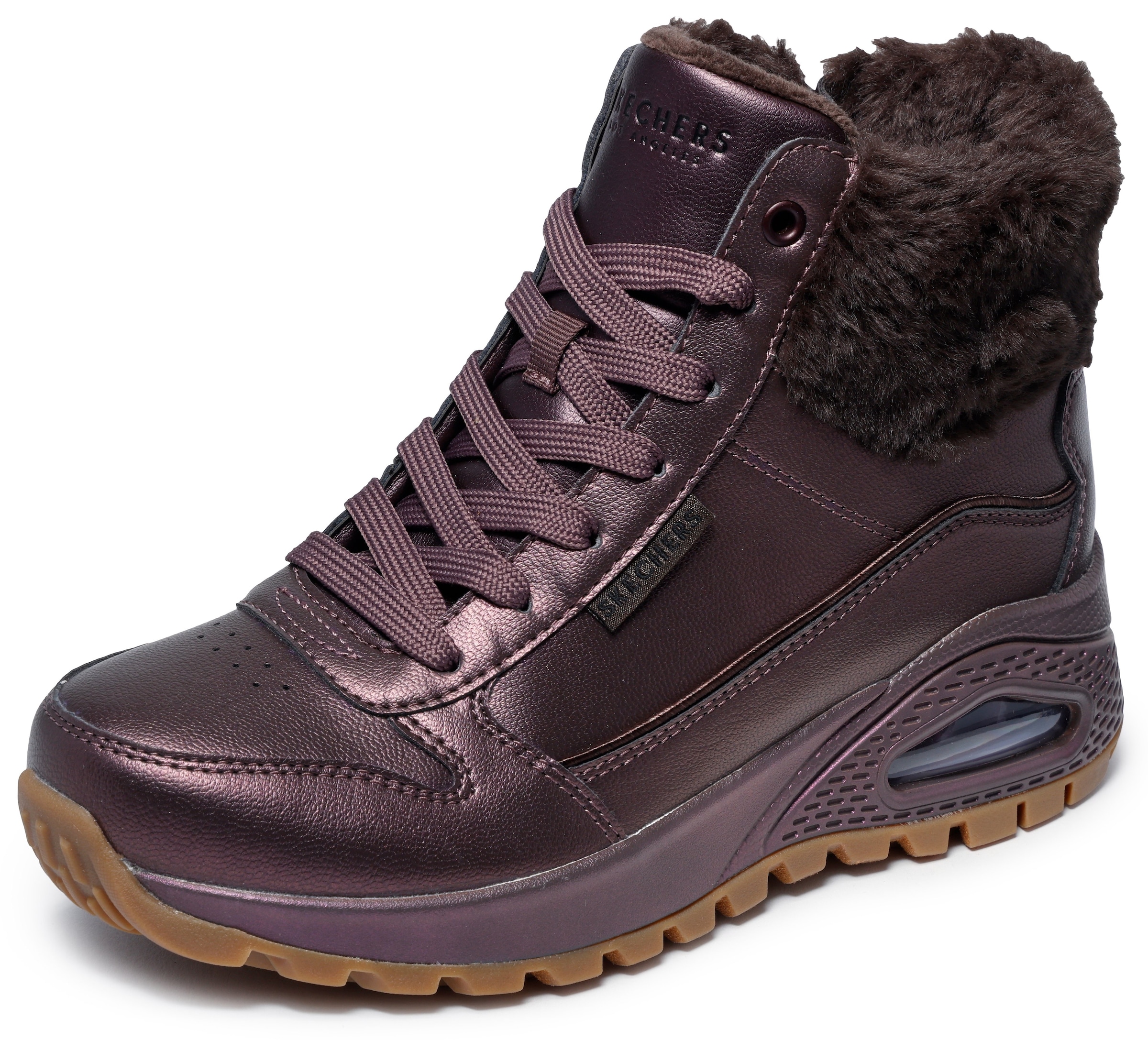 Skechers Winterboots »UNO RUGGED - GALACTIC HEIGHTS«, Schnürboots, Sneaker mit Keilabsatz