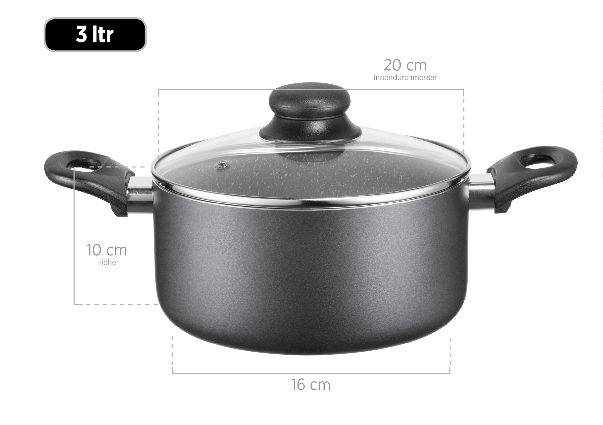 MÄSER Topf-Set »Kochtopf-Set Izar, Aluminium« Aluminium Set, 6 Stk. tlg.