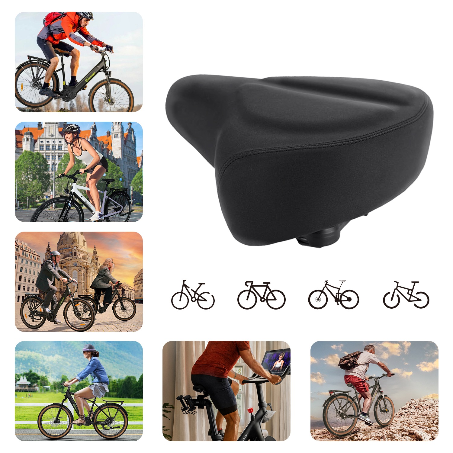 SachsenRad Fahrradsattel »Fahrradsattel Universal«