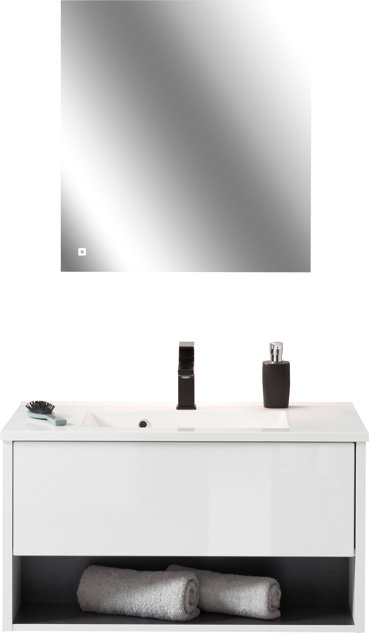 PLACES OF STYLE Badmöbel-Set »Studio Line, Bad im modernen Design, 2-teilig günstig online kaufen