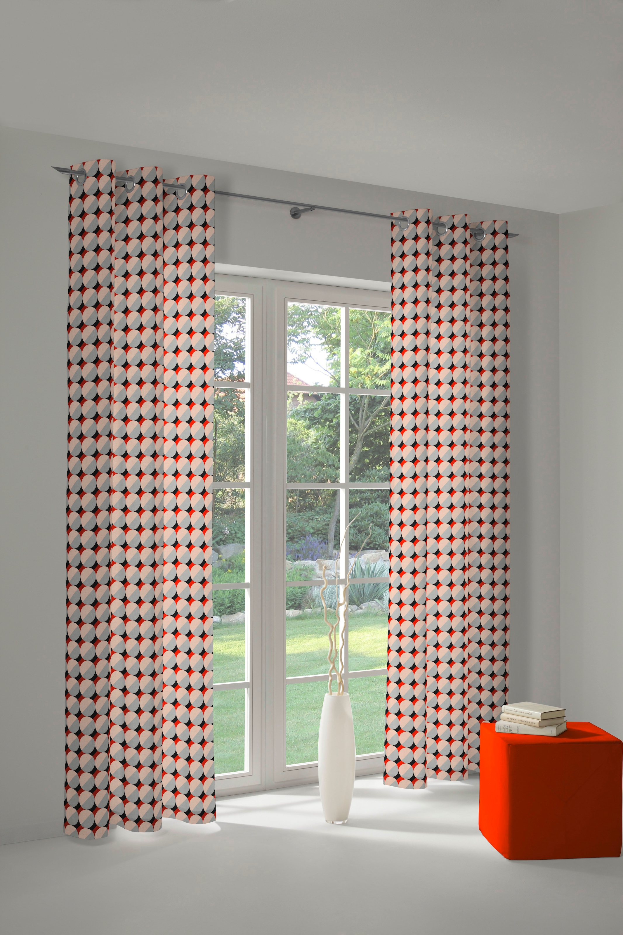 Adam Vorhang »Circles« Ösen 1 Stk. tlg. aus 100% Bio-Baumwolle günstig online kaufen