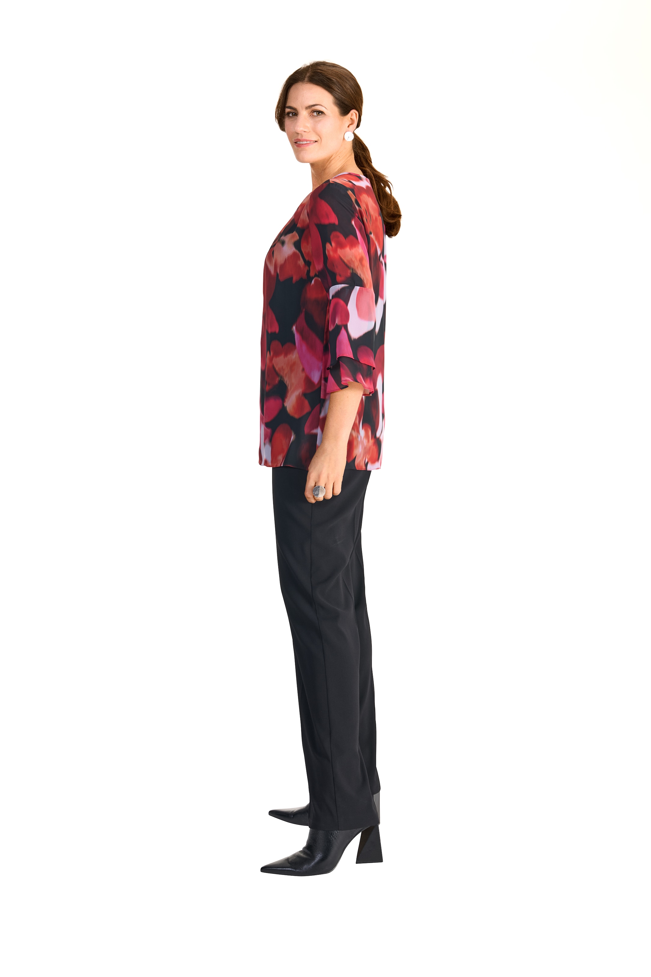 HERMANN LANGE Collection Druckbluse, mit floralem Muster