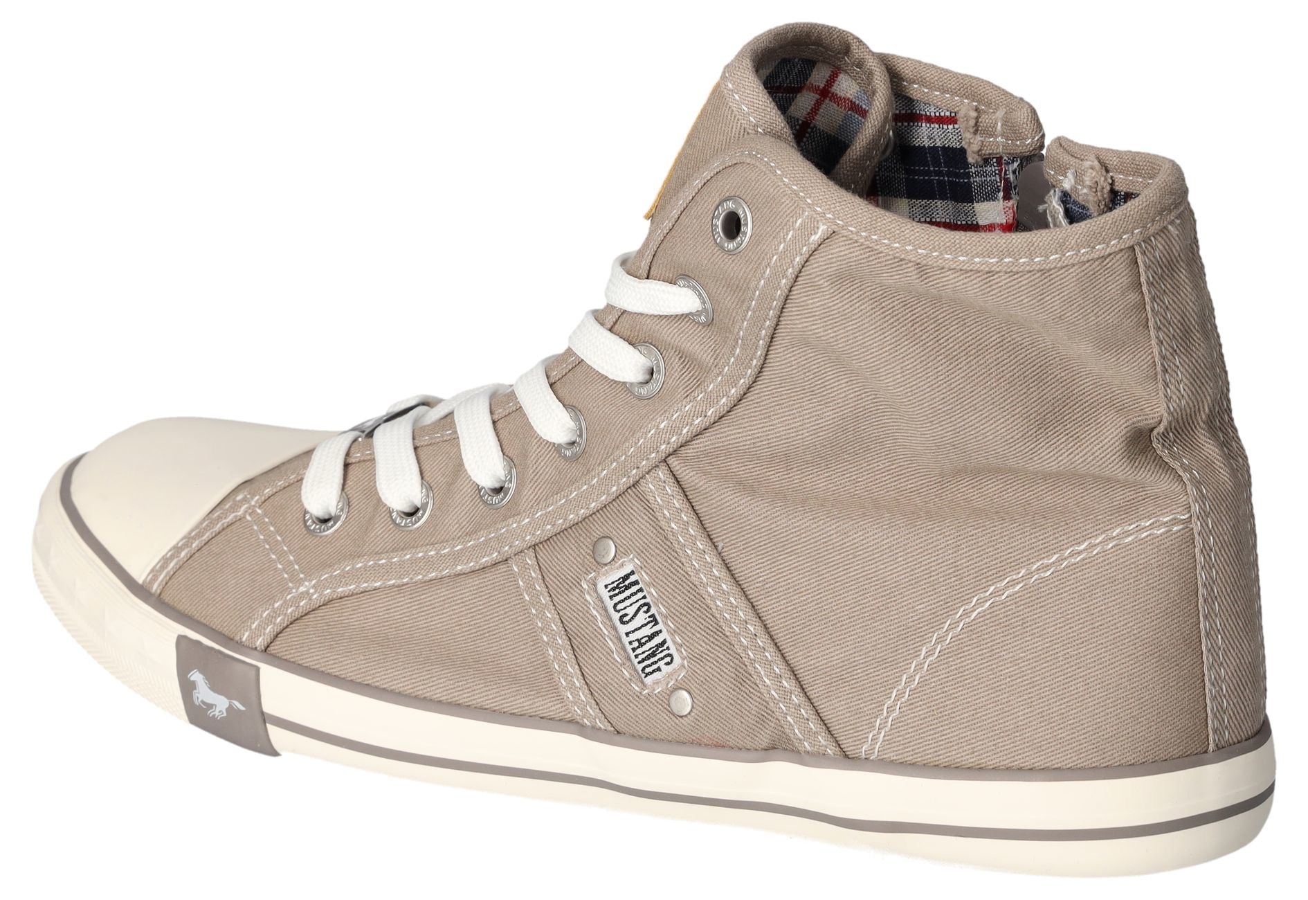 Mustang Shoes Sneaker, High Top-Sneaker, Schnürschuh mit Label in der Laufsohle