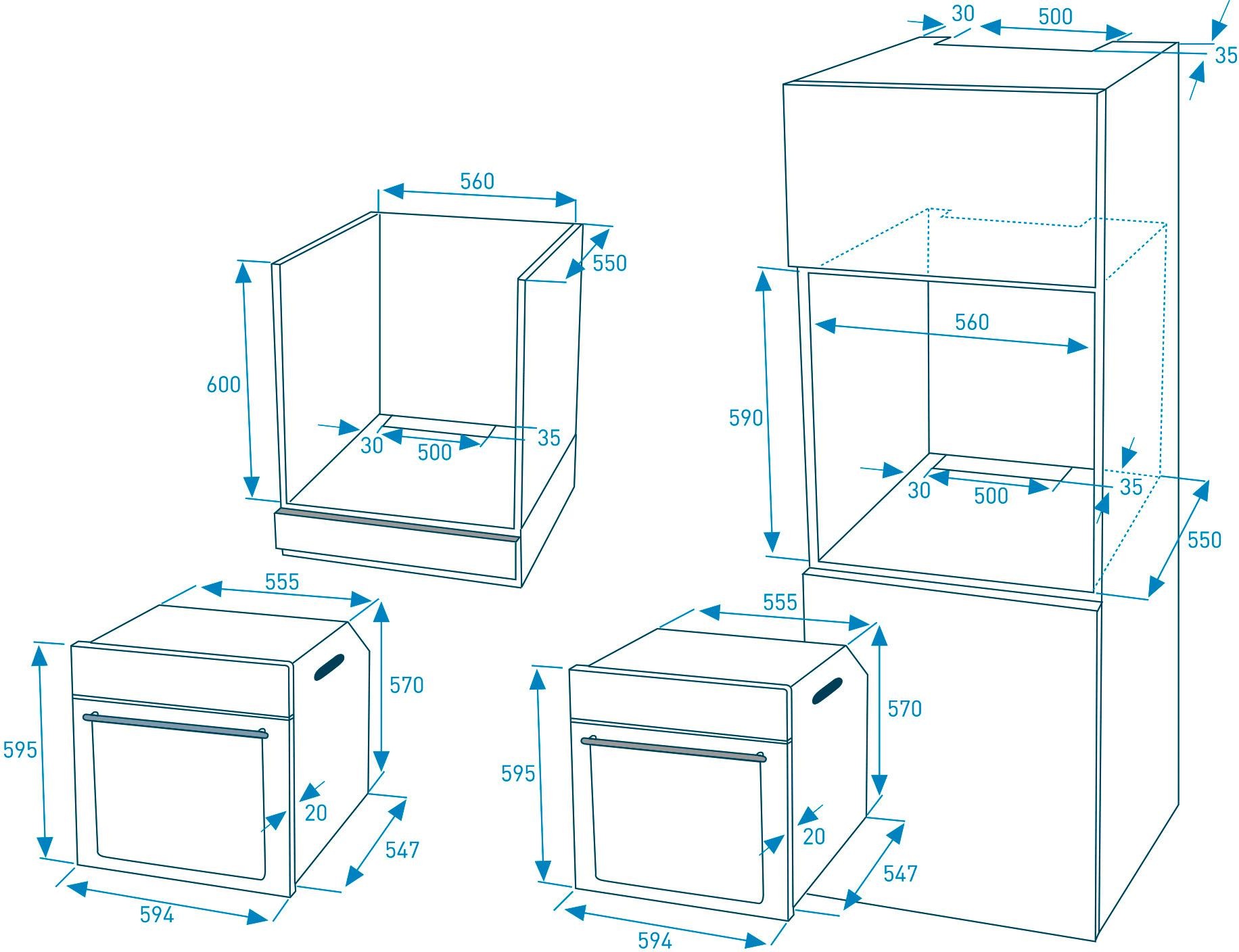 7. Bild von Grundig Backofen »GEBM 13001 X«, GEBM 13001 X, mit 3-fach-Teleskopauszug, mit Tastensperre