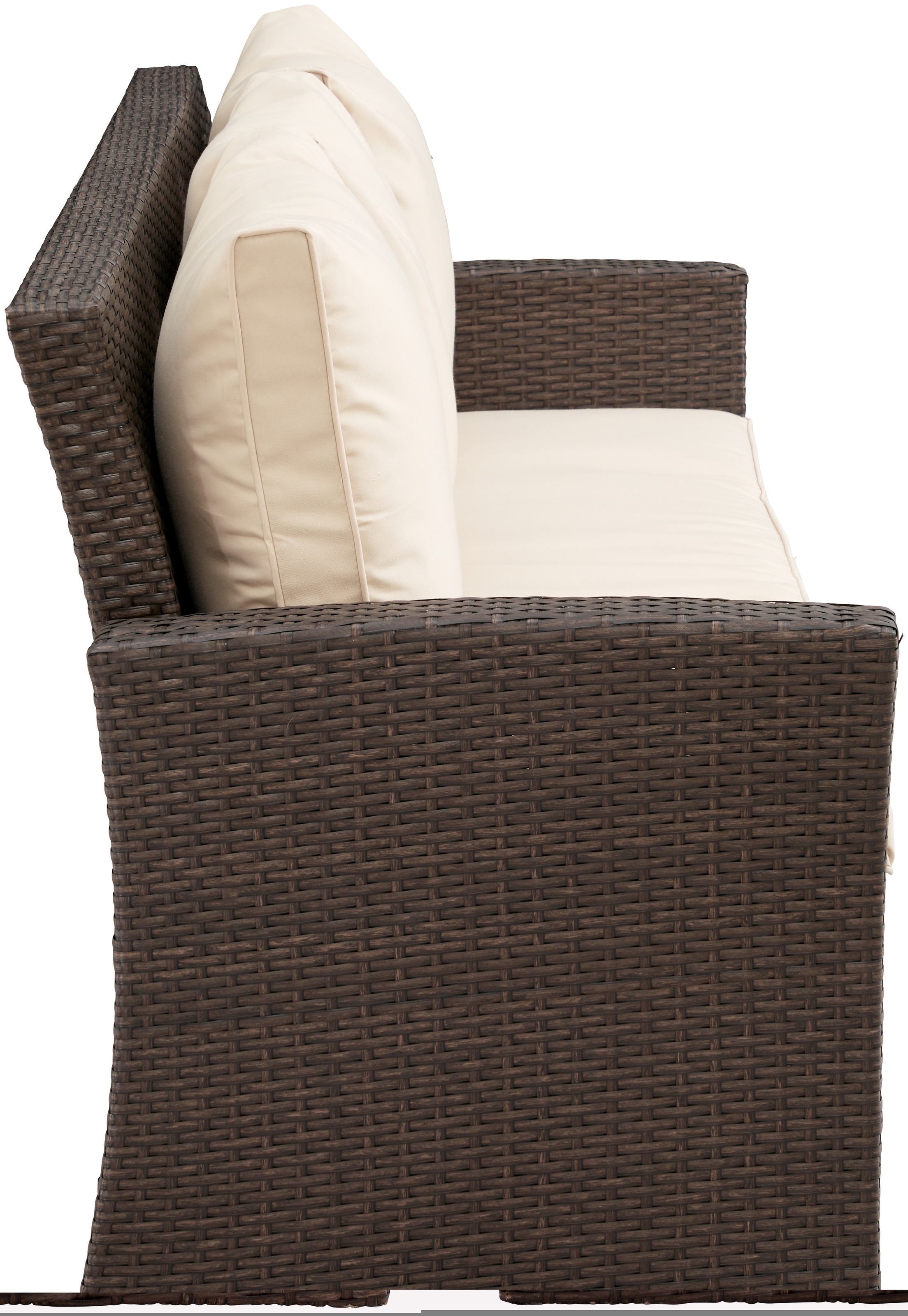 MERXX Gartenlounge-Set »Barcelona«, (5 tlg.), 2 Sofas, Sitzbank, Hocker, Tisch