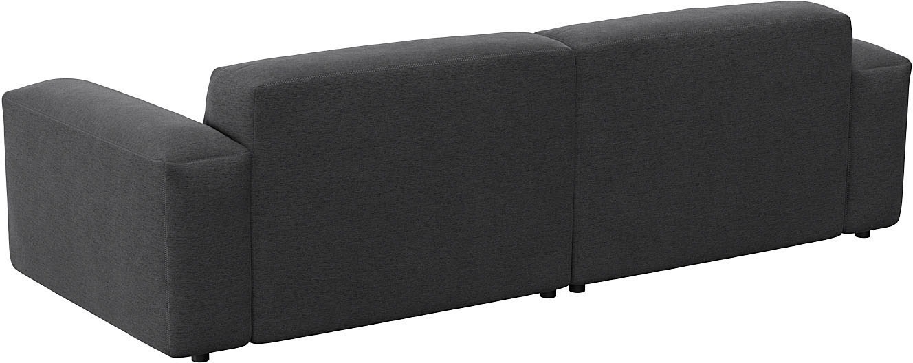 FLEXLUX Ecksofa »Lucera Chaislongue rechts oder links, L-Form, bequem«, modern & anschmiegsam, Kaltschaum, Stahl-Wellenunterfederung
