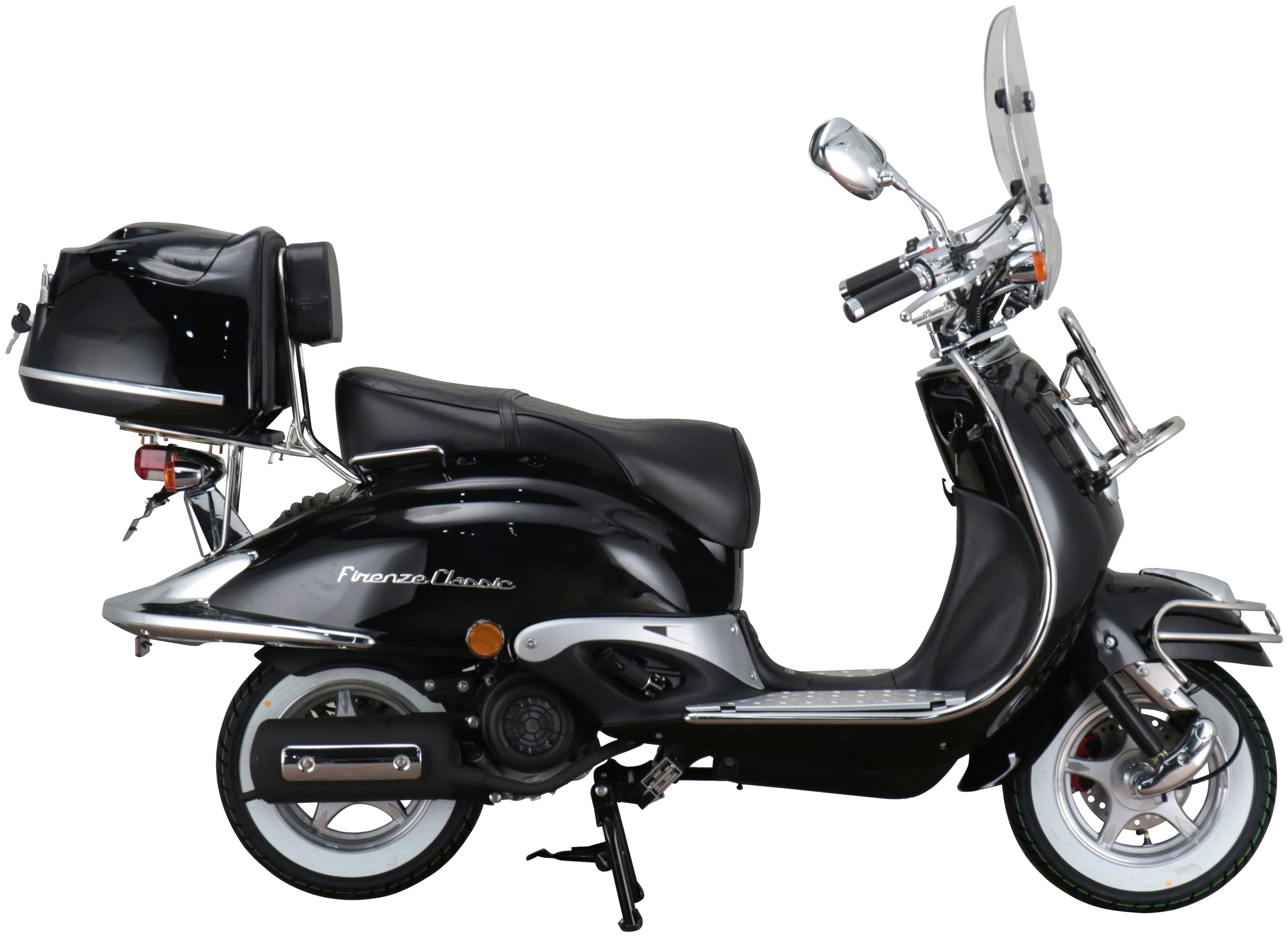 Alpha Motors Motorroller »Retro Firenze Classic«, 125 cm³, 85 km/h, Euro 5, 8,6 PS, (Komplett-Set), mit Lenkerschloss und Windschild