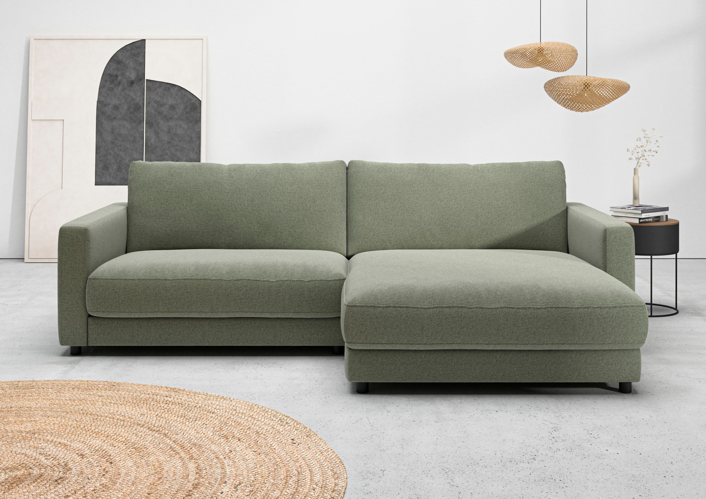 Home affaire Ecksofa »Ecksofa Jiro, L-Form, große Sitztiefe, Breite 265 cm« günstig online kaufen