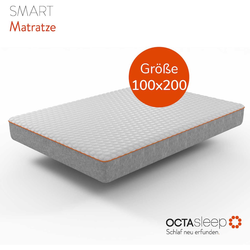 OCTAsleep Komfortschaummatratze »Octasleep Smart Matress, Matratze 90x200, 140x200 cm & weitere Größen«, 18 cm hoch, (1 St.)
