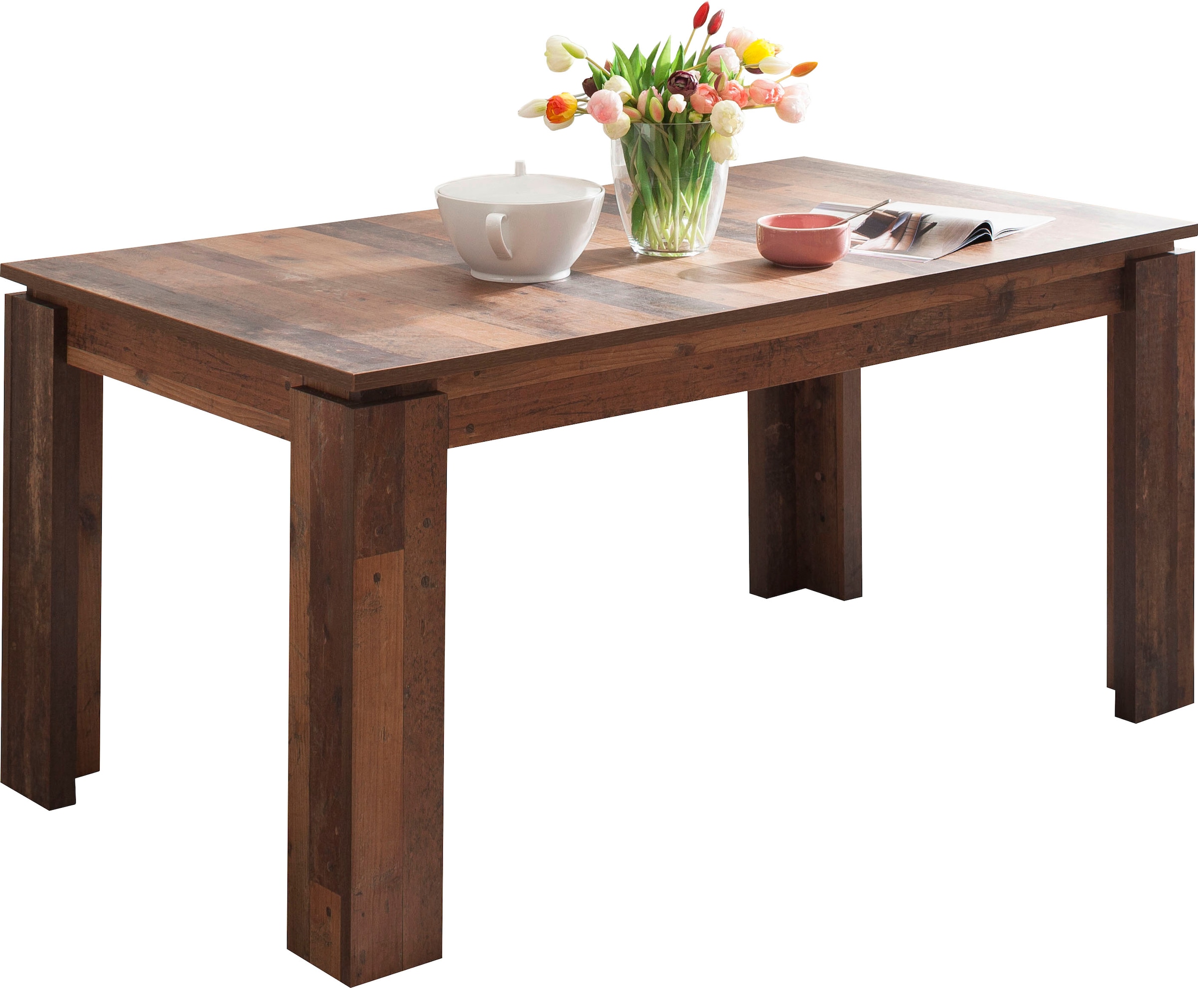 Home affaire Esstisch »Tanum« Ausziehbarer Esszimmertisch 160-200 cm - Maße (B/T/H) 160/90/77 cm