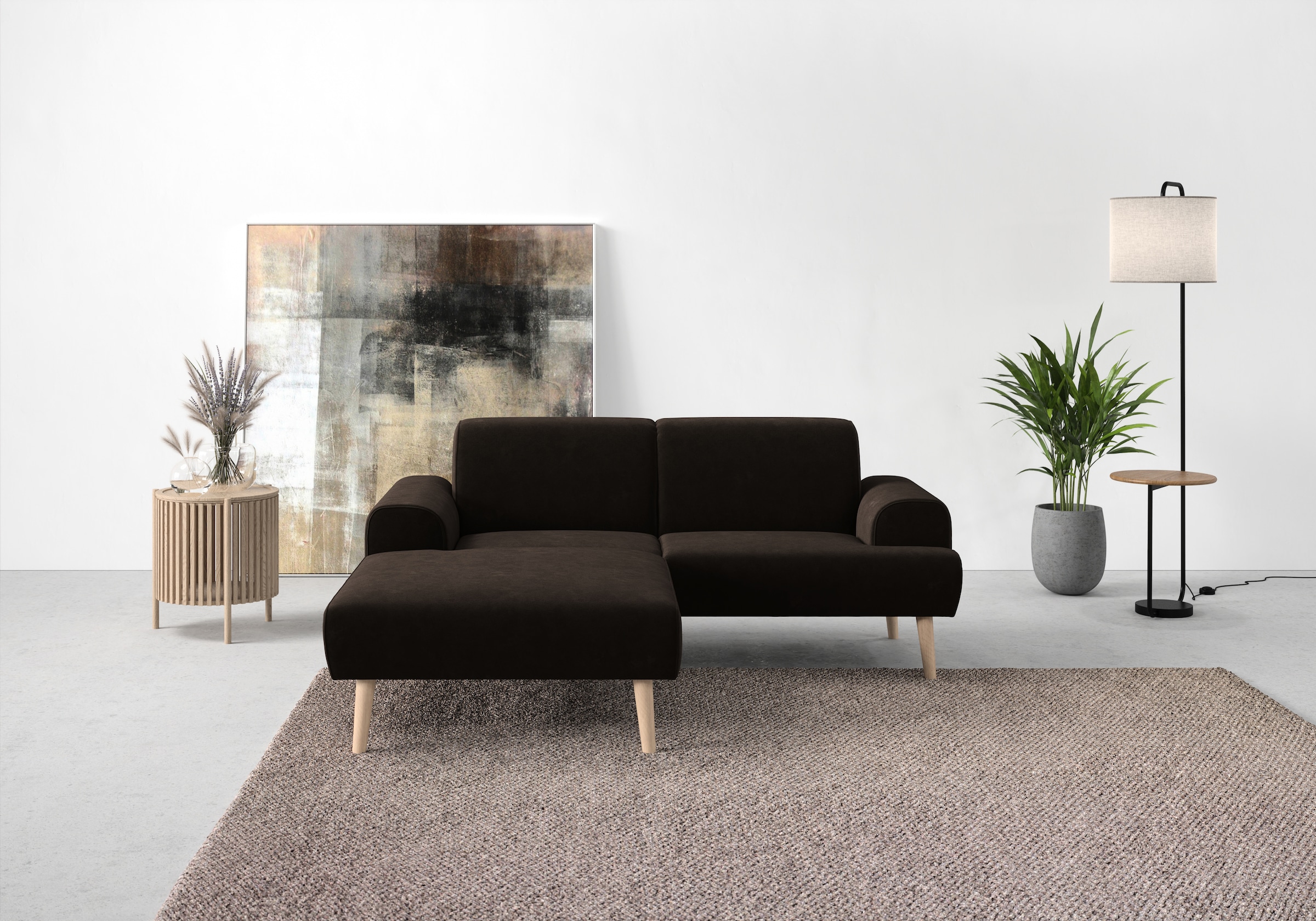 andas Ecksofa »Swift Scandic Design, komfortabler Federkern, Breite 192cm, günstig online kaufen