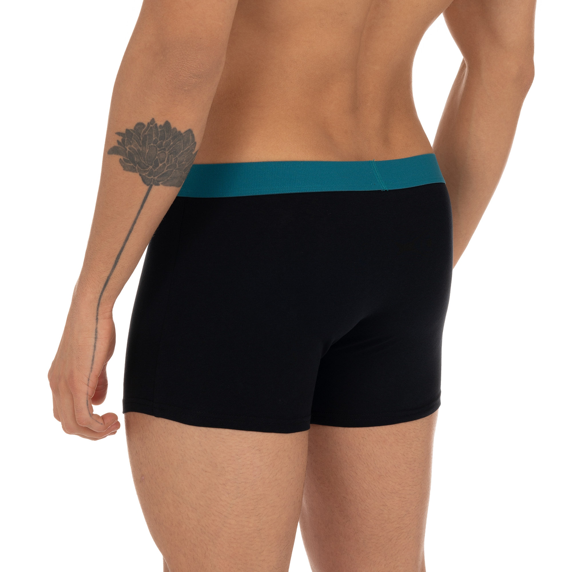 Bruno Banani Boxershorts »FLOWING«, (2er Pack), mit kontrastfarbenem Bündchen