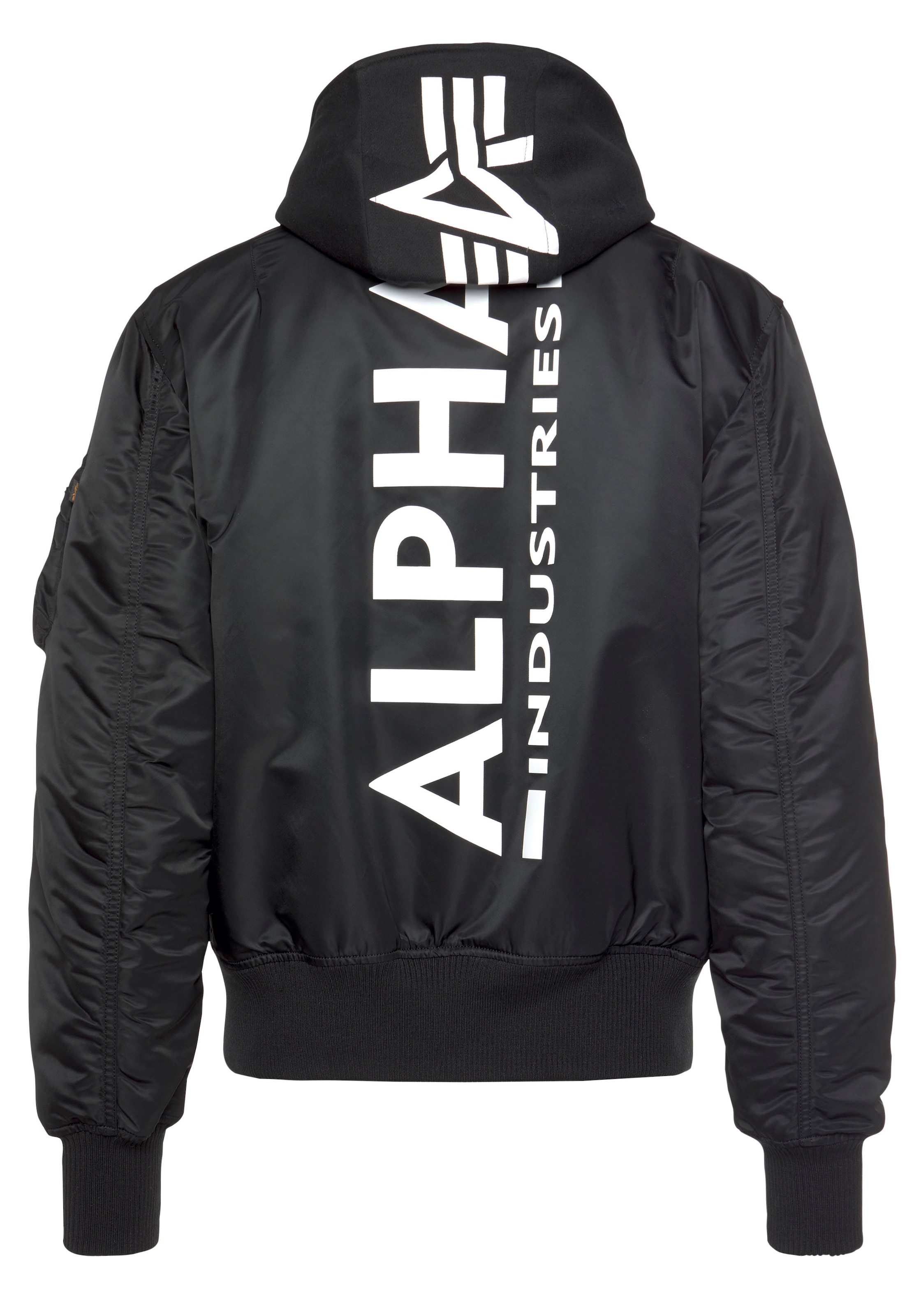 Alpha Industries Bomberjacke »MA-1 ZH Back Print«, mit Kapuze