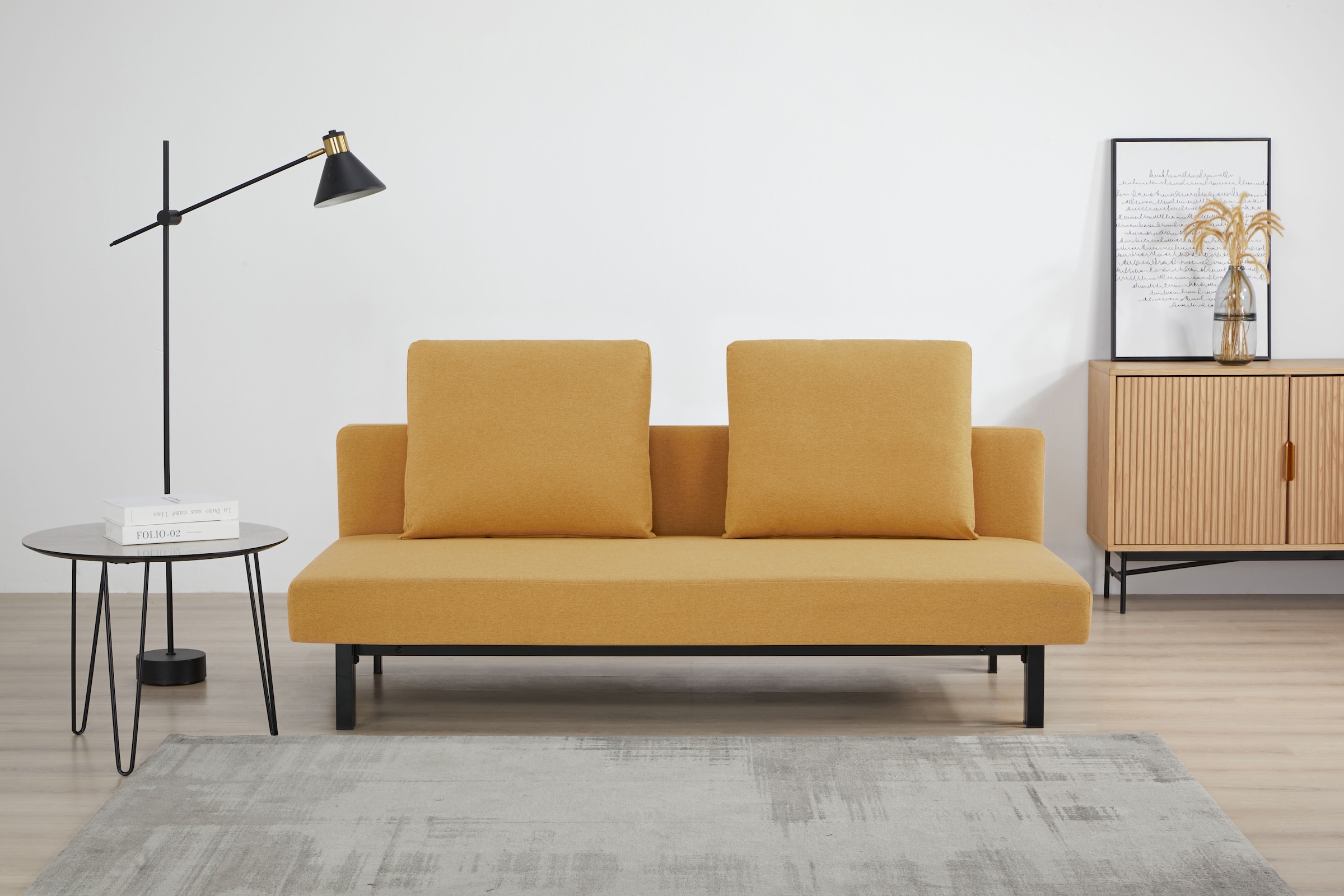 INOSIGN Schlafsofa »BROOKFIELD, Bettsofa, Klappsofa, Couch, Gästebett«, mit Bettfunktion, pflegeleichter Webstoffbezug
