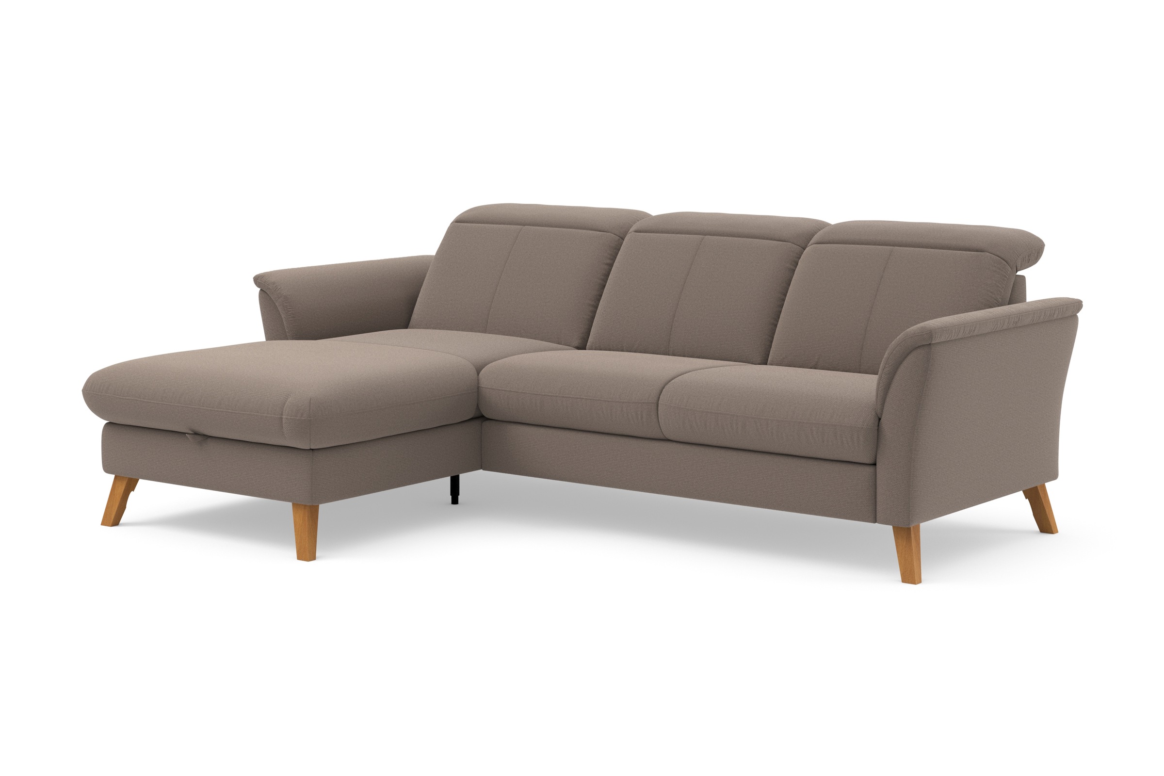 sit&more Ecksofa »Romero L-Form«, wahlweise mit oder ohne Relax-Funktion, Bettfunktion, Bettkasten