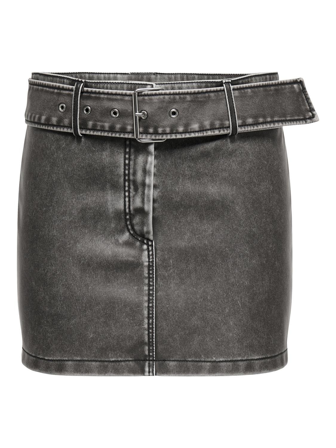 ONLY Minirock »ONLELLA FAUX LEATHER LW MINI SKIRT OTW«