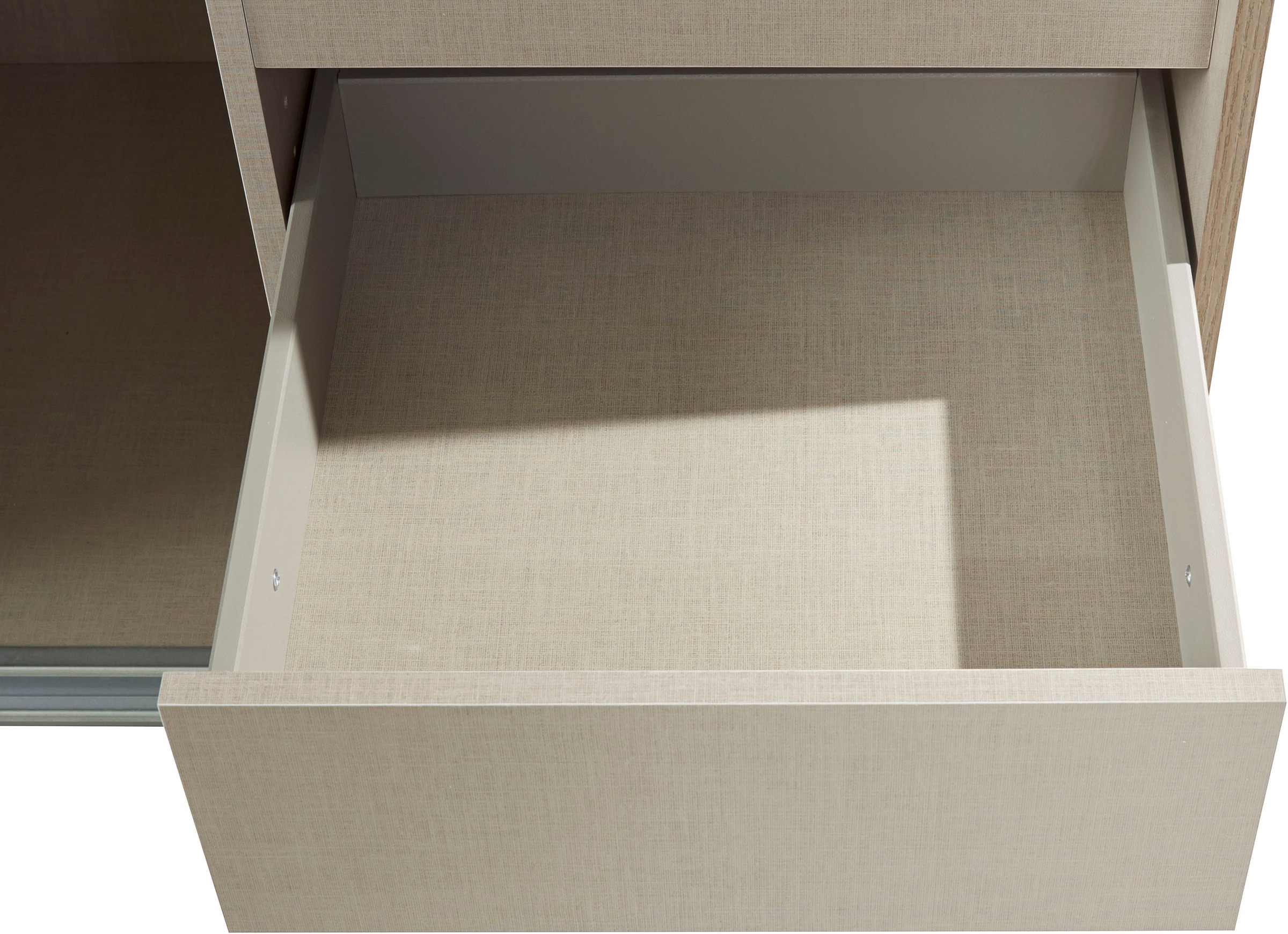 rauch Schwebetürenschrank »Kleiderschrank Schrank Garderobe TOPSELLER OTELI inkl. Inneneinteilung«, mit 3 Innenschubladen sowie zusätzlichen Einlegeböden MADE IN GERMANY
