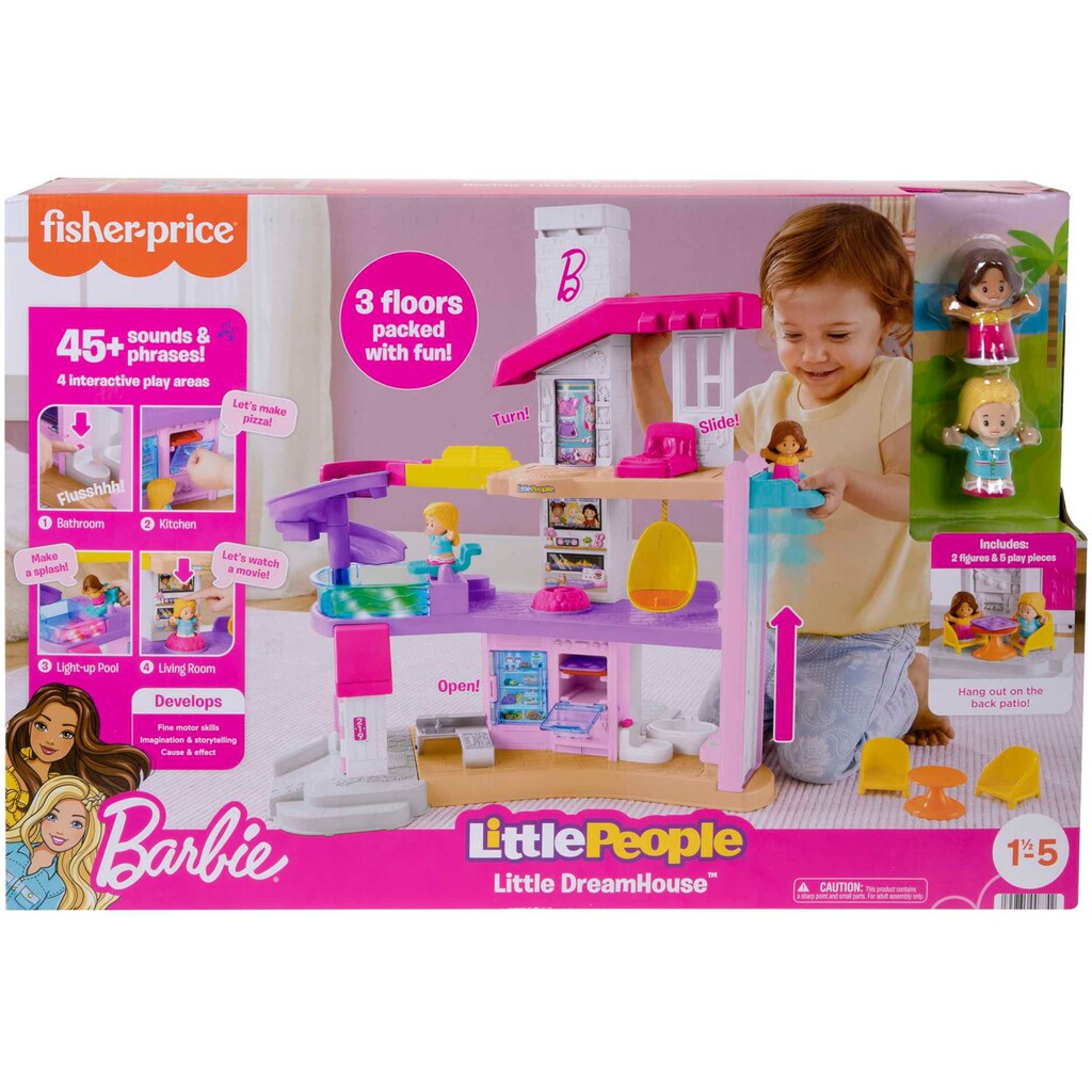 Fisher-Price® Lernspielzeug »Little People Barbie Traumvilla Puppenhaus«