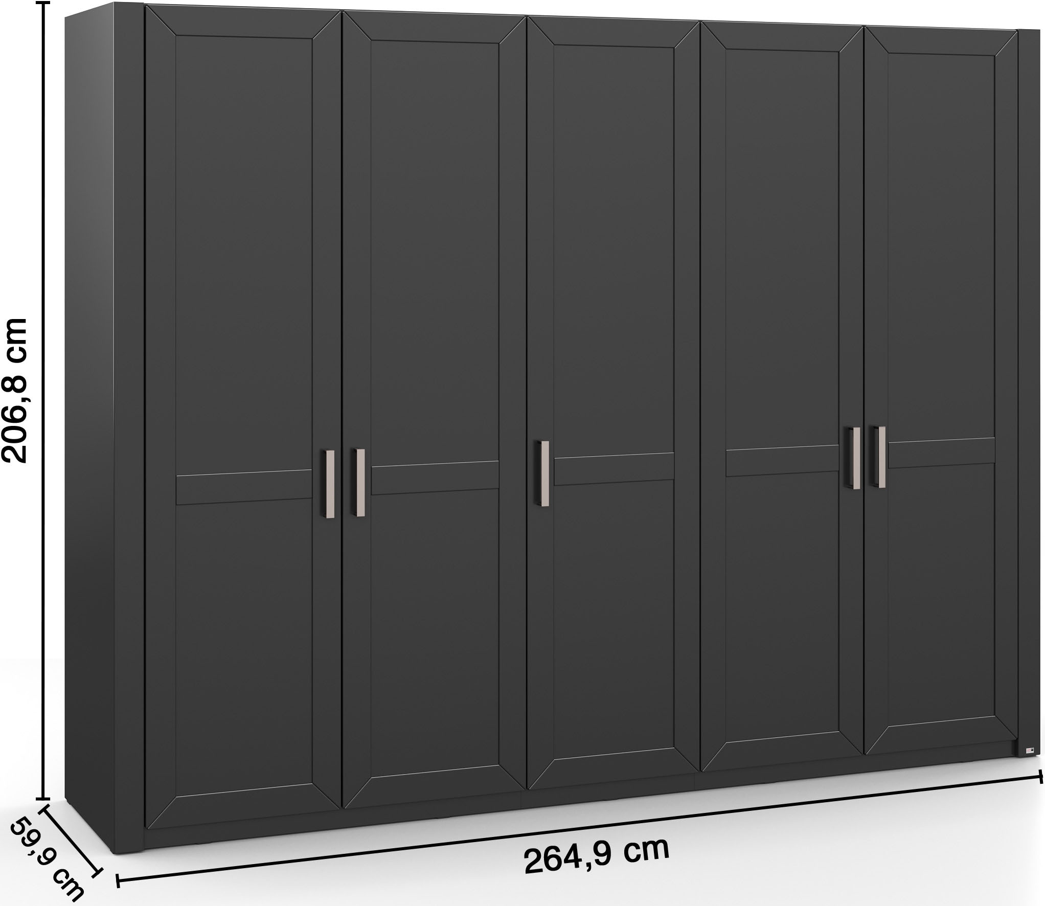 set one by Musterring Kleiderschrank »York Schlafen«, (1 St.), mit Holztüren, zwei Farben,verschiedene Breiten, Höhe 207 x T 60 cm