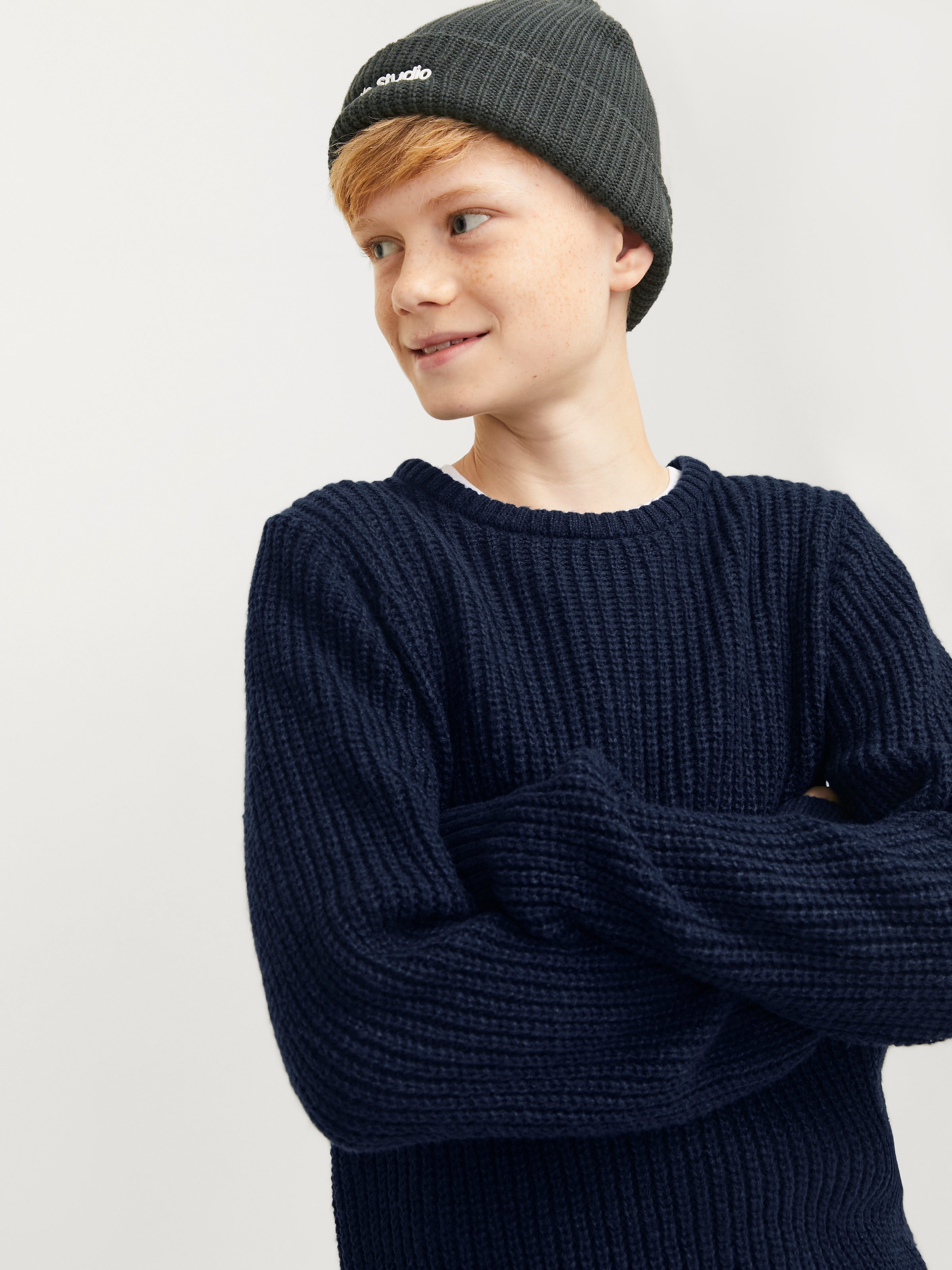 Jack & Jones Junior Rundhalspullover »JJJONES KNIT CREW NECK JNR«