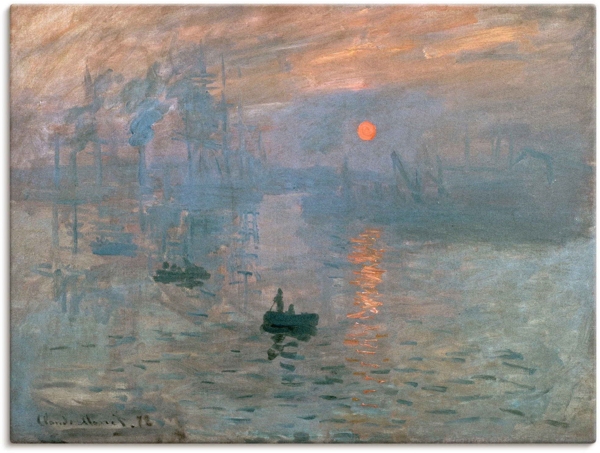 Artland Wandbild »Impression (Sonnenaufgang). 1872« Gewässer 1 Stk. tlg. al günstig online kaufen