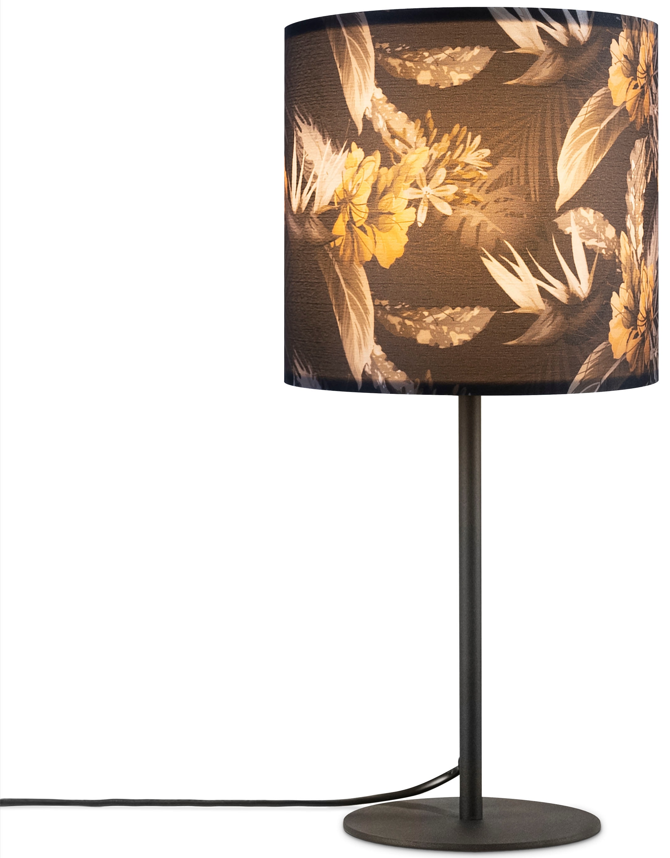 Paco Home Tischleuchte »Luca Flower«, Leuchtmittel E14   ohne Leuchtmittel, günstig online kaufen