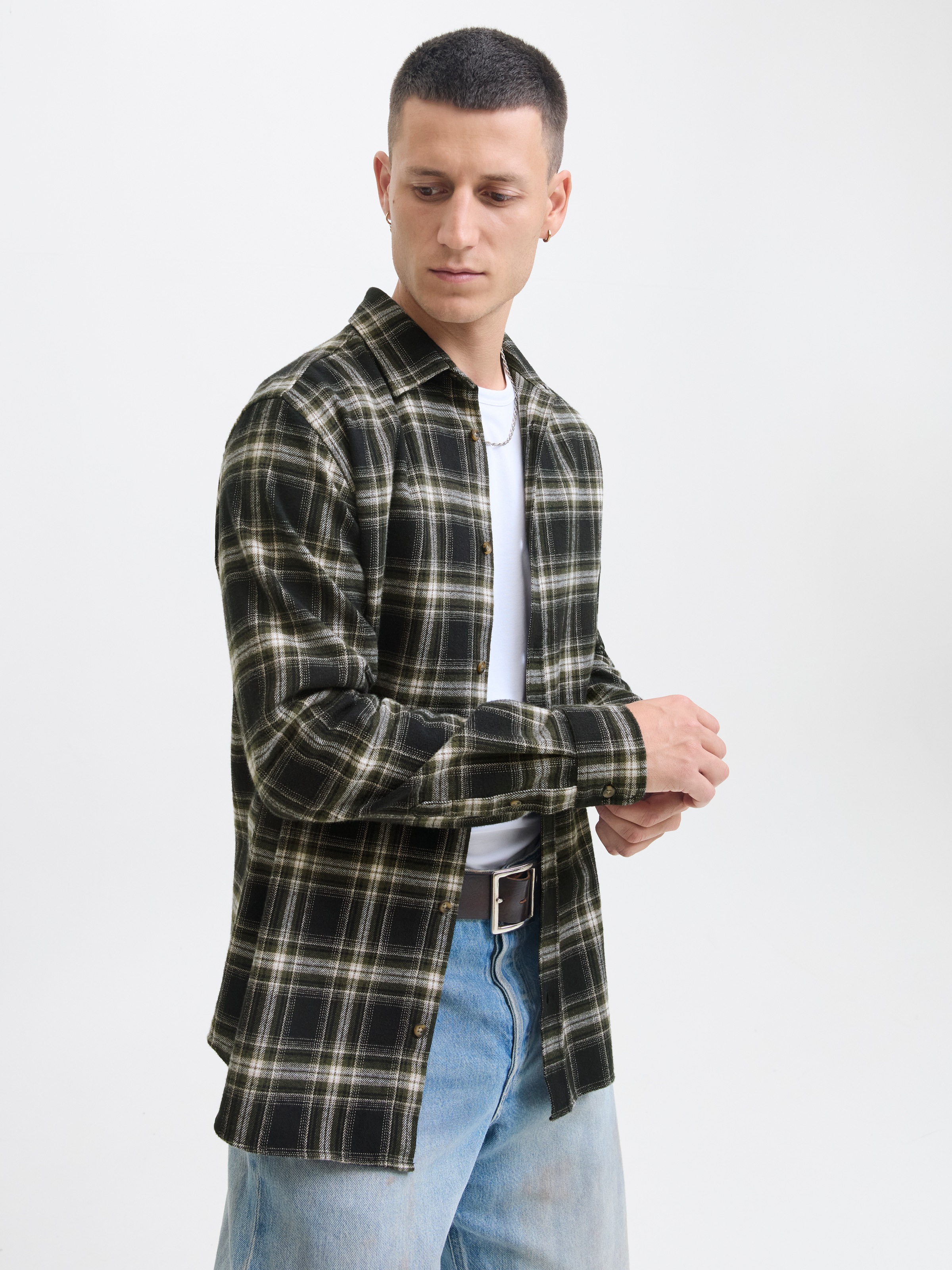Jack & Jones Langarmhemd »JJJOSHUA CHECK SHIRT LS«