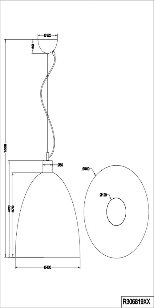 REALITY Leuchten Pendelleuchte »Jagger«, 1 flammig, Leuchtmittel E27 | ohne Leuchtmittel, Hängelampe Metall + Holzoptik, exkl 1xE27 max 60W, höhenverstellbar