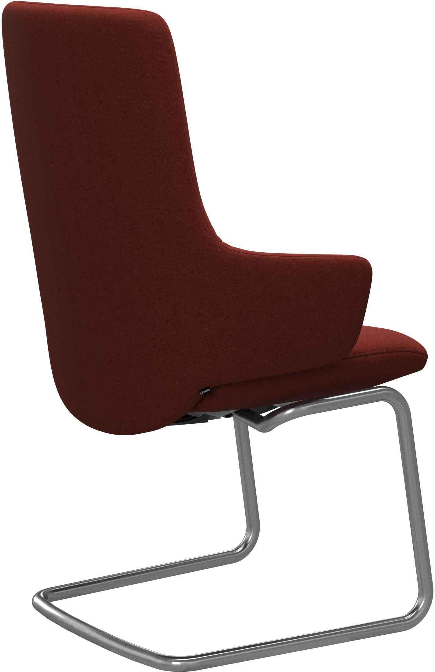 Stressless® Polsterstuhl »Laurel«, Microfaser DINAMICA, High Back mit Armlehne, Größe L, mit Beinen aus Stahl in Chrom matt