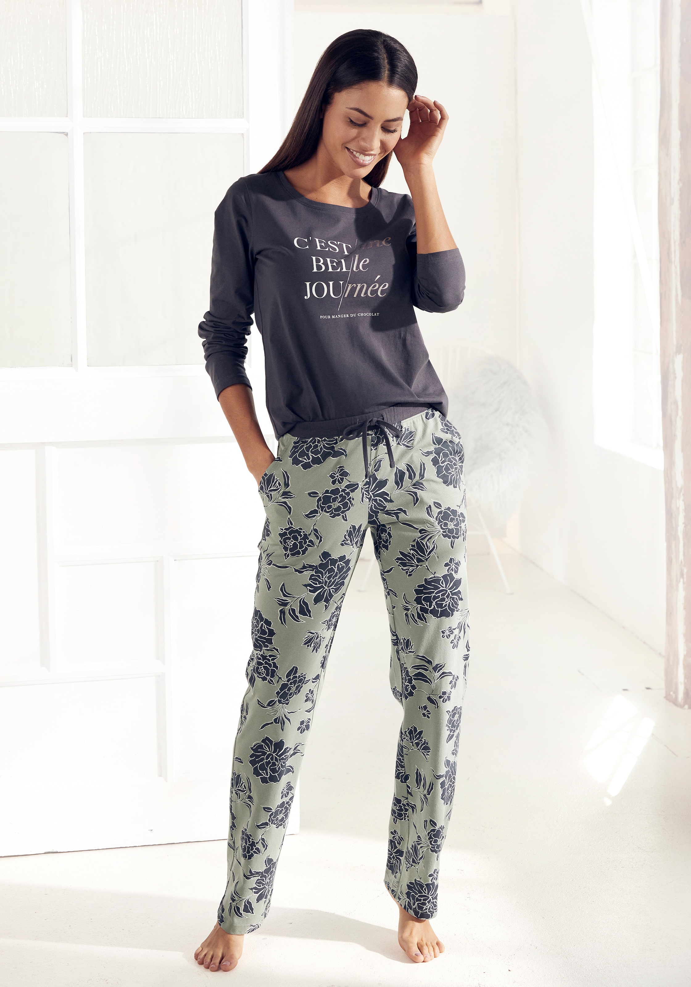 Pyjama, Allover-Druck kaufen mit Vivance online Dreams