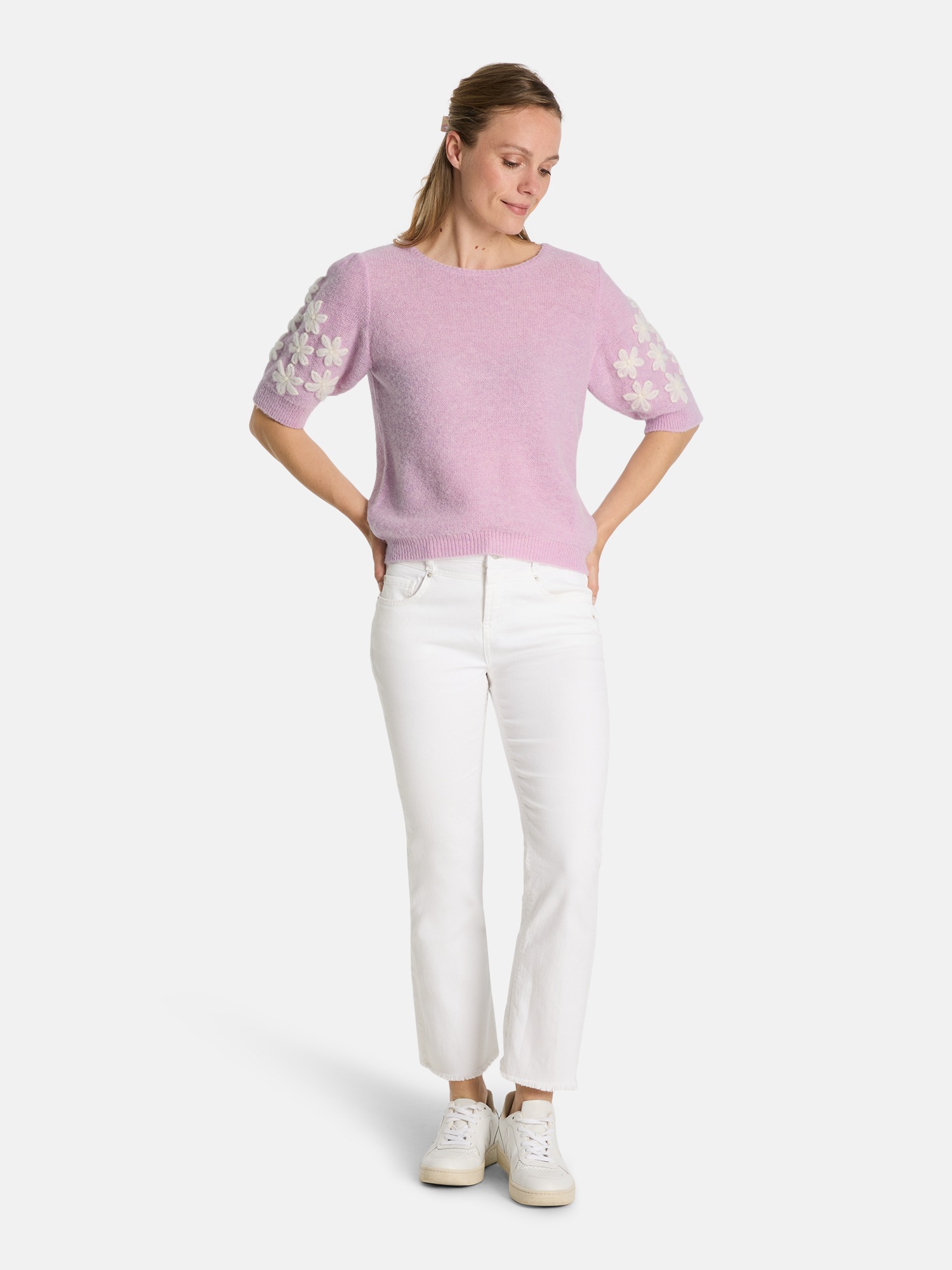 Lieblingsstück Kurzarmpullover »ZerdaliL« mit Alpakawolle und Wolle